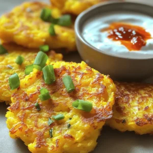 - 2 medium yellow squashes, grated - 1 cup all-purpose flour - 1 large egg - 1/2 teaspoon baking powder - 1/4 cup green onions, chopped - 1/2 teaspoon garlic powder - Salt and pepper to taste - Oil for frying - 1 cup plain Greek yogurt - 1 teaspoon sriracha (or more, to taste) - 1 tablespoon lemon juice - 4 medium yellow squashes - 1 cup cooked quinoa - 1 bell pepper, finely chopped - 1 small onion, diced - 1 teaspoon cumin - 1 teaspoon paprika - Salt and pepper to taste - 1/2 cup shredded cheese (cheddar or mozzarella) - Olive oil - 2 medium yellow squashes, diced - 1 cup corn kernels (fresh or frozen) - 1 small onion, chopped - 2 cloves garlic, minced - 4 cups vegetable broth - 1 cup coconut milk - 1 teaspoon thyme - Salt and pepper to taste - 2 tablespoons olive oil - 2 medium yellow squashes, sliced into half moons - 1 zucchini, sliced - 1 red bell pepper, chopped - 1 tablespoon olive oil - 1 teaspoon dried oregano - 1 teaspoon dried thyme - Salt and pepper to taste - Fresh parsley for garnish - Step 1: Grate the yellow squashes into a bowl. Squeeze out extra moisture with a towel. This step helps keep the fritters crisp. - Step 2: In a large bowl, mix grated squash, flour, egg, baking powder, green onions, garlic powder, salt, and pepper. Stir until you have a batter. - Step 3: Heat oil in a frying pan over medium heat. Drop spoonfuls of batter into the pan. Fry for 3-4 minutes on each side until golden brown. For the yogurt sauce, mix Greek yogurt, sriracha, and lemon juice in a small bowl. Serve the fritters warm with the sauce on the side. [Full Recipe] - Step 1: Preheat the oven to 375°F (190°C). Cut the yellow squashes in half lengthwise. Scoop out some flesh to make boats. Brush lightly with olive oil. - Step 2: In a skillet, heat olive oil over medium heat. Add diced onion and bell pepper. Sauté until soft, about 5-7 minutes. - Step 3: Stir in cooked quinoa, cumin, paprika, salt, and pepper. Fill each squash boat with this mixture. Top with shredded cheese. Bake for 25-30 minutes until the squash is tender and cheese is bubbly. - Step 1: In a large pot, heat olive oil over medium heat. Add chopped onion and minced garlic. Sauté for 2-3 minutes until fragrant. - Step 2: Add diced yellow squash and corn. Cook for about 5 minutes, stirring often. - Step 3: Pour in vegetable broth and coconut milk. Add thyme, salt, and pepper. Bring to a boil, then simmer for 15-20 minutes. Blend part of the soup if you prefer a creamier texture. Serve hot, garnished with herbs. - Step 1: Preheat the oven to 400°F (200°C). Slice yellow squashes into half moons. - Step 2: In a large bowl, toss the squash with zucchini, red bell pepper, olive oil, oregano, thyme, salt, and pepper. - Step 3: Spread the mixture on a baking sheet. Roast for about 20-25 minutes until tender. Garnish with fresh parsley before serving. - Use a clean kitchen towel to squeeze out moisture. This step helps keep fritters crispy. - Make sure the oil is hot before frying. This ensures a nice golden brown color. - Customize your filling with any vegetables you like. Spinach, mushrooms, or zucchini work well. - Use different types of cheese for extra flavor. Try feta, goat cheese, or Monterey Jack. - Blend the chowder to your desired creaminess. Some like it chunky, while others prefer smooth. - Add fresh herbs just before serving. Basil or cilantro can boost the flavor greatly. - Mix in other seasonal vegetables for variety. Carrots, bell peppers, or eggplant can add color. - Garnish with fresh herbs for a nice presentation. Parsley or thyme can brighten up your dish. Try these tips to elevate your yellow squash recipes. For detailed steps, check the Full Recipe! {{image_2}} - You can add cheese to the batter for richness. Cheese blends well and adds flavor. - Spice the fritters with herbs like dill or parsley. Fresh herbs bring brightness to the dish. - Try using brown rice instead of quinoa. Brown rice adds a nutty flavor and heartiness. - For a heartier dish, add cooked ground meat. Ground turkey or beef works great. - Substitute coconut milk with heavy cream for a richer taste. This makes the chowder creamy and smooth. - Include potatoes for added thickness. Potatoes add body and texture to your chowder. - Experiment with fresh lemon or lime juice for brightness. Citrus adds a fresh zing to the dish. - Add nuts or seeds for crunch. Toasted pine nuts or pumpkin seeds add texture and flavor. For more details, check out the [Full Recipe]. Keep these tasty fritters in an airtight container. Store them in the refrigerator for up to 3 days. They make a great snack or quick meal. For the stuffed boats, refrigerate them in a covered container. They will stay fresh for up to 4 days. You can enjoy them again for lunch or dinner. This chowder is comforting and delicious. Store it in a sealed container in the fridge for up to a week. It's perfect for warming up on chilly days. Refrigerate any leftovers of the roasted medley in an airtight container. They will last for up to 3 days. Reheat them for a quick side dish. Fresh squash is best for texture and taste. However, you can use frozen squash if you must. Just remember to thaw and drain it well to avoid extra moisture in your dish. This way, you keep the flavors and textures nice! A ripe yellow squash is firm and smooth. It should feel heavy for its size and have no blemishes. Look for a bright yellow color. If it’s too soft or has dark spots, it’s best to avoid it. You can pair yellow squash with proteins like chicken, fish, or tofu. These proteins add extra flavor and nutrients. You can also serve it with grains like rice or quinoa for a full meal. Absolutely! These recipes are great for meal prep. You can make them in advance and store them as indicated. This makes it easy to enjoy quick meals throughout the week. Just heat them up when you are ready to eat! Check out the Full Recipe for more details. You now have four easy and tasty yellow squash recipes. Each offers a new way to enjoy this versatile veggie. From fritters to chowder, there's something for everyone. Remember to customize your dishes with your favorite ingredients and tips. Enjoy the health benefits and flavors of yellow squash. Don’t forget to store leftovers for quick meals later. With these recipes, cooking can be fun and simple!