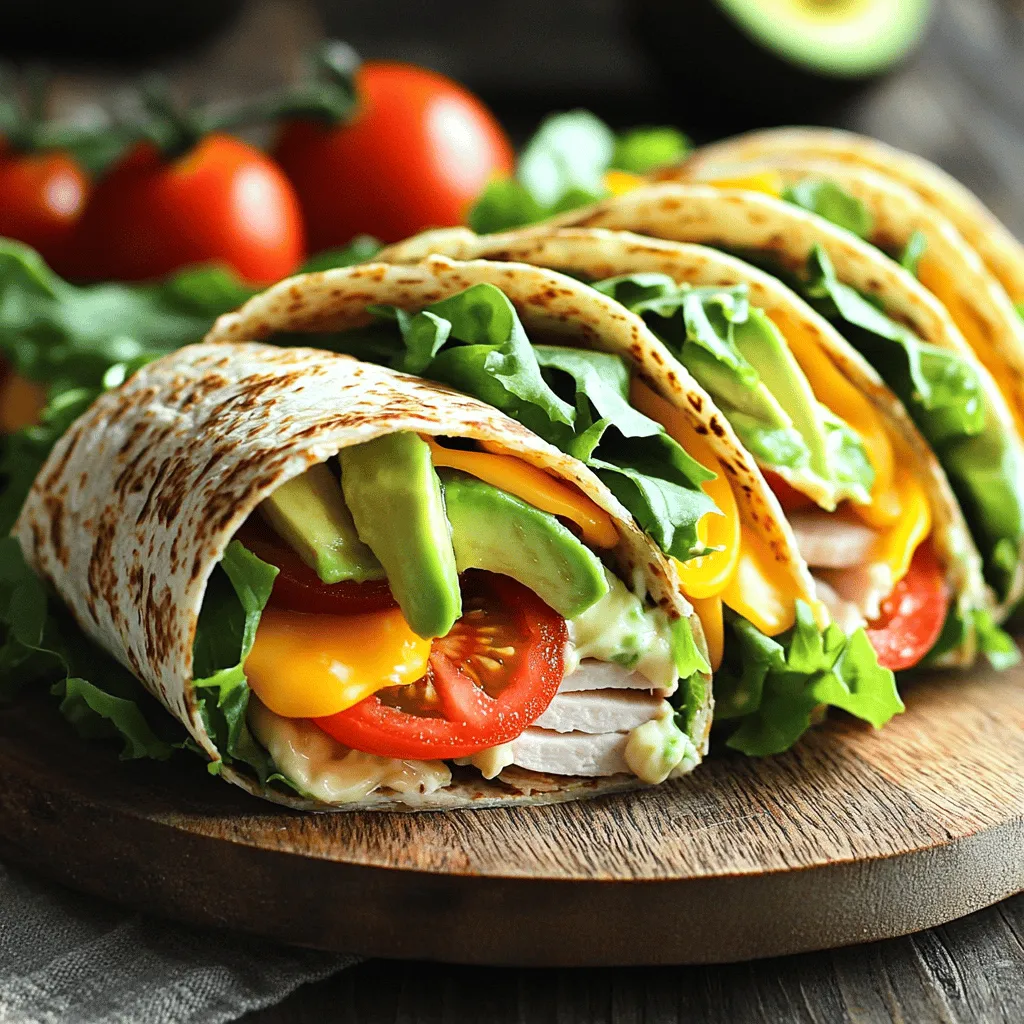 California Turkey Club Wrap Tasty and Quick Meal