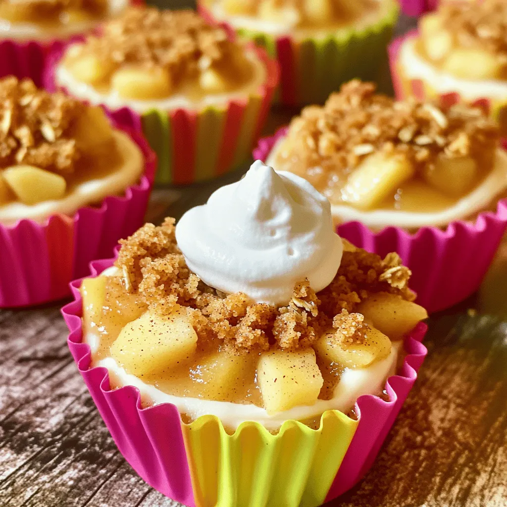 Apple Crisp Mini Cheesecakes Tasty and Simple Treat