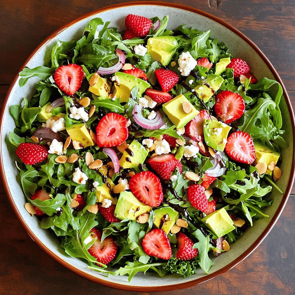 Strawberry Mixed Green Salad Flavorful and Fresh Dish