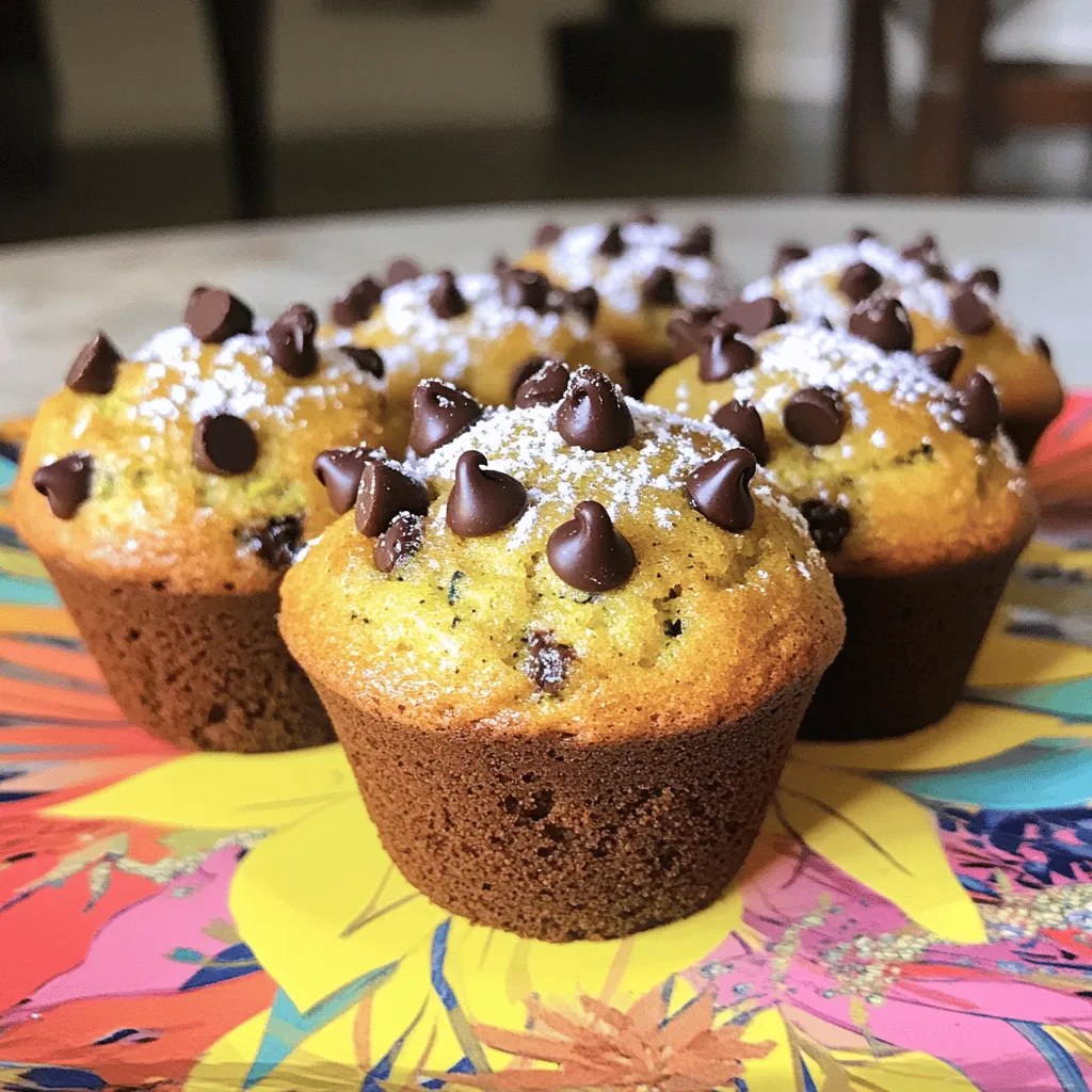 Zucchini Chocolate Chip Muffins Irresistible Delight