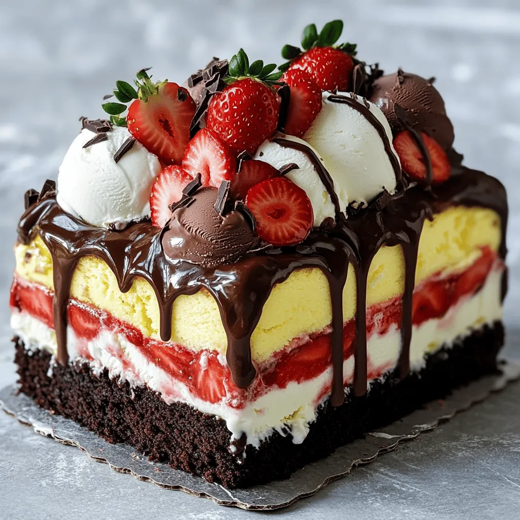 Neapolitan Ice Cream Cake Delightful Homemade Treat
