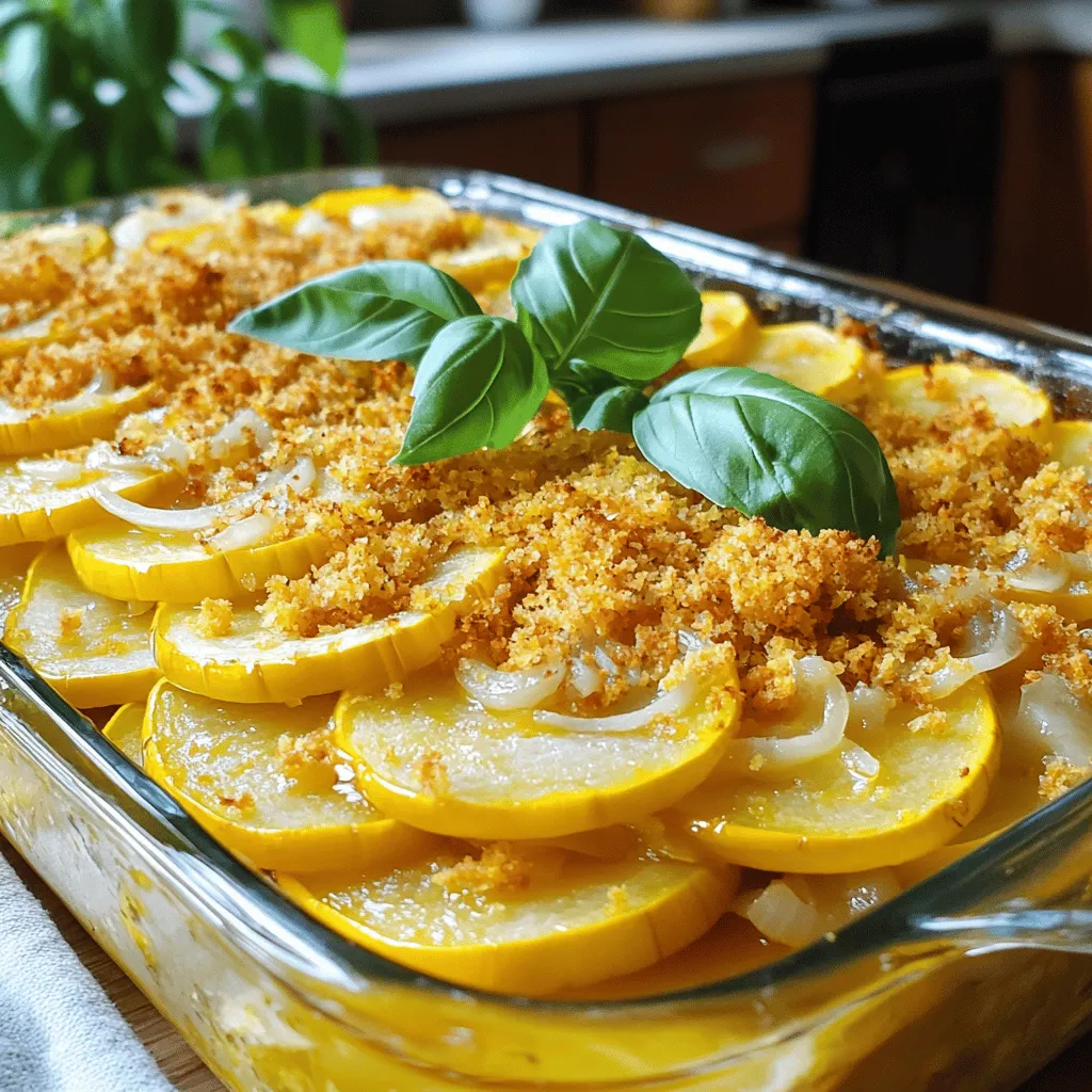 Cheesy Yellow Squash Bake Delightful and Easy Recipe