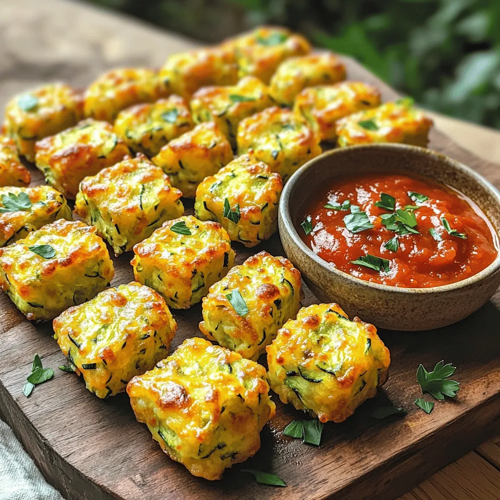 Cheesy Zucchini Tots Flavorful and Crispy Treat