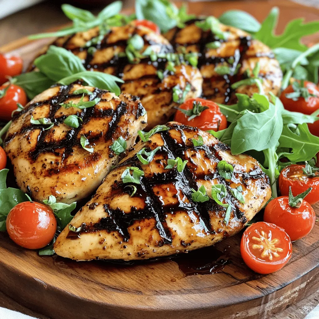 Grilled Chicken with Balsamic Glaze Savory Delight