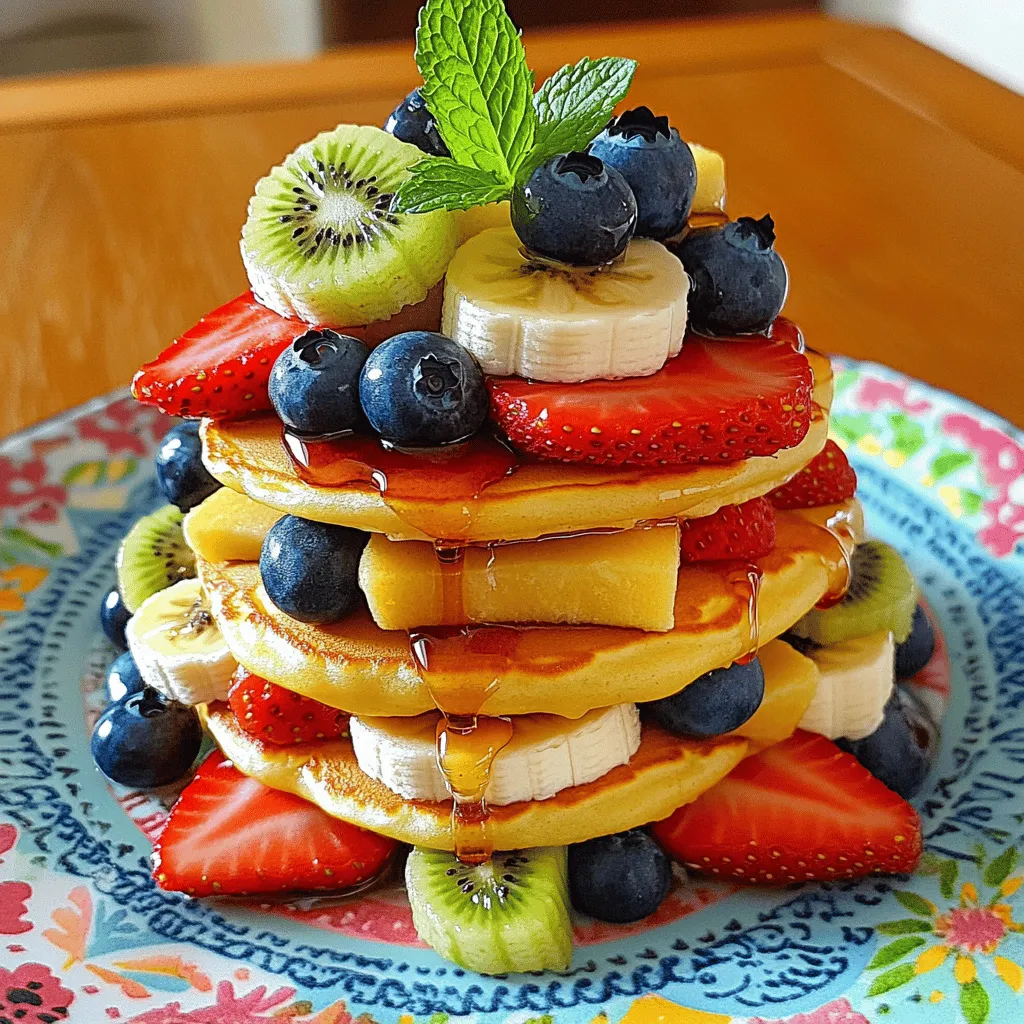 Mini Pancake Fruit Stack Delightful Breakfast Recipe