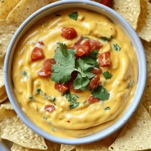 To make the bold and creamy Hatch Chile Queso, you will need a few key ingredients. Here's the list: - 2 cups shredded sharp cheddar cheese - 1 cup cream cheese, softened - 1 cup heavy cream - 1 cup roasted hatch chiles, chopped - 1/2 cup diced tomatoes - 1/4 cup onion, finely chopped - 2 cloves garlic, minced - 1 teaspoon ground cumin - 1/2 teaspoon smoked paprika - Salt and pepper to taste - Fresh cilantro for garnish - Tortilla chips for serving Each ingredient plays a big role in the final taste. The sharp cheddar adds a rich flavor, while the cream cheese makes it super creamy. The roasted hatch chiles give it a unique kick that you will love. If you want to learn more about how these flavors blend, check out the Full Recipe. It will guide you through the magic of making this dip! - Start by heating a medium saucepan over medium heat. - Add 1/4 cup of finely chopped onion and 2 cloves of minced garlic. Sauté for about 3-4 minutes until the onions turn soft and smell great. - Next, add 1/2 cup of diced tomatoes and 1 cup of chopped hatch chiles to the pan. Stir everything well and cook for another 2-3 minutes. - Now, reduce the heat to low and mix in 1 cup of softened cream cheese. Stir until it melts and blends into the mix. - Gradually pour in 1 cup of heavy cream while stirring constantly. Keep mixing until the sauce is smooth and creamy. - Add in 2 cups of shredded sharp cheddar cheese. Also, mix in 1 teaspoon of ground cumin and 1/2 teaspoon of smoked paprika. - Season the mixture with salt and pepper to taste. Keep stirring until the cheese fully melts and the queso is creamy. - Once done, remove it from heat and let it cool a bit before serving. You can find the full recipe with more details on preparation and serving. Enjoy your delicious Hatch Chile Queso! To avoid clumps in your queso, stir the cheese slowly and gently. This helps it melt evenly. Always keep the heat low when adding cheese. High heat can cause clumping. Also, make sure your cream cheese is soft. It blends better when it’s at room temperature. To maintain creaminess, add the heavy cream slowly. Mix it in bit by bit. This helps the cheese melt smoothly without getting gritty. If your queso seems too thick, add a splash more cream until it’s just right. For the best accompaniments, serve your queso with crispy tortilla chips. They add a nice crunch. You can also pair it with fresh veggies like carrots and celery. Sliced jalapeños can kick it up a notch if you like heat. Presentation is key! Serve the queso in a warm bowl. Surround it with tortilla chips for a colorful display. You can sprinkle extra cheese or chopped cilantro on top. This adds a nice touch and makes it look even more inviting. Enjoy your creamy Hatch Chile Queso! {{image_2}} You can switch up the cheese in this recipe. Try Monterey Jack for a milder flavor. If you want a bolder taste, use pepper jack cheese. You can even mix cheeses for a unique twist. For veggies, feel free to add bell peppers or corn. These choices bring more color and flavor. For a heartier dip, include black beans or cooked chorizo. They add texture and taste. To make your queso a bit spicier, add sliced jalapeños. You can mix them in or use them as a topping. Fresh jalapeños give a nice crunch and heat. Adjust the spice level by adding more or less hatch chiles. If you want it milder, remove the seeds. If you like it hot, keep the seeds in. This way, you control the heat just how you like it! To keep your Hatch Chile Queso fresh, store it properly. First, let it cool completely. Then, transfer it to an airtight container. Place it in the fridge for up to five days. If you want to keep it longer, freeze it. Just pour the cooled queso into a freezer-safe container. Leave some space at the top for expansion. You can freeze it for up to three months. When it's time to enjoy your queso again, reheating is key. To restore creaminess, add a splash of milk or cream. This helps it regain its smooth texture. Use low heat on the stove or microwave. Stir it often to prevent burning. For the stove, heat in a saucepan on low. Stir until it's warm. If using a microwave, heat in short bursts, stirring in between. This keeps it creamy and delicious. Hatch chiles are a special type of green chile. They come from Hatch, New Mexico. They have a unique flavor that is both sweet and spicy. You can taste roasted notes, too. You can find Hatch chiles in many grocery stores, especially in late summer. Look for them in the produce section. If you can't find fresh ones, canned Hatch chiles work well, too. Yes, you can make queso ahead of time. Just prepare the queso and let it cool. Store it in an airtight container in the fridge. It stays good for about three days. When you want to eat it, just reheat it on the stove. Stir it often so it doesn’t stick. To make your queso spicier, add more Hatch chiles. You can also mix in diced jalapeños or hot sauce. Start with a small amount and taste as you go. Be careful not to add too much heat at once. You can always add more if needed. For the complete steps and ingredient list, check out the Full Recipe. You will find all you need to make this tasty dip. This blog post covered making delicious Hatch Chile Queso. We explored key ingredients, from creamy cheeses to flavorful chiles. I shared simple steps for a perfect blend and tips to avoid clumps. You can customize the dish with different cheeses or spices. Remember, storing and reheating properly keeps it creamy and tasty. Enjoy this cheesy dip at your next gathering, knowing you have the skills to impress!