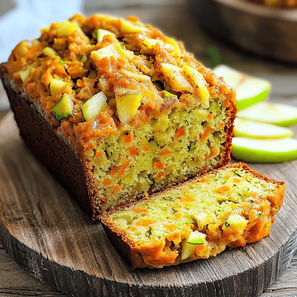 Carrot Apple Zucchini Bread Healthy and Tasty Recipe