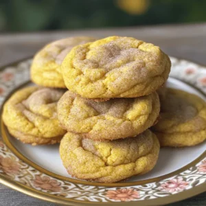 To make these tasty cookies, gather the following ingredients: - 1 cup pumpkin puree - 1/2 cup unsalted butter, softened - 1 cup brown sugar - 1/2 cup granulated sugar - 1 large egg - 1 teaspoon vanilla extract - 2 cups all-purpose flour - 1 teaspoon baking soda - 1 teaspoon cream of tartar - 1/2 teaspoon cinnamon - 1/2 teaspoon nutmeg - 1/4 teaspoon salt - 1/4 cup granulated sugar (for rolling) - 1 tablespoon cinnamon (for rolling) These ingredients blend nicely to give your cookies that soft texture and rich flavor. The pumpkin puree adds moisture, while the sugars create a lovely sweetness. You can tweak the recipe for fun. Consider adding: - Chocolate chips - Chopped nuts like walnuts or pecans - Dried cranberries or raisins - A pinch of ginger for extra spice Adding these items can change the taste and texture of your cookies. Get creative and find what you like best! To make these cookies, you will need: - A mixing bowl - A whisk - A cookie scoop or spoon - A baking sheet - Parchment paper - An oven Having the right tools makes cookie-making easier. The parchment paper helps with easy cleanup and keeps cookies from sticking. For the best results, use a cookie scoop to keep the size even. For the complete recipe, check out the [Full Recipe]. First, gather all your ingredients. You will need pumpkin puree, butter, sugars, egg, and vanilla. Get your flour and spices ready too. Start by preheating your oven to 350°F (175°C). Line a baking sheet with parchment paper. This will help the cookies not stick. In a large bowl, cream the softened butter, brown sugar, and 1/2 cup of granulated sugar. Mix until it feels light and fluffy. Next, add the pumpkin puree, egg, and vanilla extract. Stir until everything is well mixed. In another bowl, whisk together all-purpose flour, baking soda, cream of tartar, cinnamon, nutmeg, and salt. Slowly add this dry mix to your wet ingredients. Stir until just combined. Be careful not to overmix. Now, in a small bowl, mix the remaining 1/4 cup of granulated sugar with 1 tablespoon of cinnamon. Take a cookie scoop or a spoon and portion out the dough. Roll each piece in the cinnamon-sugar mixture until it is fully coated. Place the dough balls on your baking sheet, leaving about 2 inches between each. Bake them in your preheated oven for 10-12 minutes. The edges should be lightly golden, while the centers will look soft. Once baked, take the cookies out of the oven. Let them cool on the baking sheet for about 5 minutes. After that, transfer them to a wire rack to cool completely. To store your cookies, keep them in an airtight container. They will stay fresh for up to a week. If you want to keep them longer, consider freezing them. Follow the full recipe for more details. Enjoy your delicious pumpkin snickerdoodle cookies! To get soft and chewy cookies, mix the dough just right. Overmixing can make them tough. Use room temperature butter and pumpkin puree for the best blend. This helps the cookies rise nicely. You want a dough that is soft but not sticky. If it feels too wet, add a bit more flour. Always use dry measuring cups for flour and sugar. Spoon the flour into the cup and level it off with a knife. Do not scoop directly from the bag; this packs the flour down. For brown sugar, pack it tightly into the cup. Accurate measuring helps your cookies turn out great every time. One big mistake is not preheating the oven. Always set it to 350°F (175°C) before baking. Another mistake is placing cookies too close together. Leave space for them to spread. Lastly, don't skip the cooling step. Letting them cool on a wire rack keeps them from getting soggy. Follow these tips, and you’ll enjoy perfect Pumpkin Snickerdoodle Cookies every time! For the full recipe, check out the complete instructions above. {{image_2}} You can make these cookies gluten-free easily. Just swap the all-purpose flour for a gluten-free blend. Many blends work well, but look for one that includes xanthan gum. This will help the cookies hold their shape. Follow the same recipe, and you’ll get tasty cookies without the gluten. To make vegan pumpkin snickerdoodle cookies, replace the egg with a flax egg. Mix one tablespoon of ground flaxseed with three tablespoons of water. Let it sit until it thickens. Use dairy-free butter instead of regular butter. This keeps the cookies soft and yummy without animal products. You can add fun flavors to your cookies. Try mixing in chopped nuts, like walnuts or pecans, for crunch. Or add chocolate chips for a sweet twist. You can swap cinnamon for pumpkin pie spice if you like a stronger flavor. These small changes can make your cookies unique and exciting. For the complete recipe, check out the Full Recipe section. To keep your Pumpkin Snickerdoodle Cookies fresh, use an airtight container. Place parchment paper between layers to avoid sticking. Store at room temperature for up to five days. If you want them to last longer, consider refrigerating them. Cold air slows down spoilage. Freezing is a great way to keep cookies fresh for weeks. First, let your cookies cool completely. Then, place them in a single layer on a baking sheet. Freeze for about an hour until firm. Once frozen, transfer them to a freezer-safe bag. They can last up to three months in the freezer. When you're ready to enjoy your cookies, reheat them for a few seconds in the microwave. Use a paper towel over them to keep moisture in. This makes them warm and soft again. You can also pop them in the oven at 350°F (175°C) for a few minutes. Enjoy your cookies warm and fresh! For the full recipe, check the earlier section. You can skip cream of tartar in your recipe. Use a mix of baking powder and baking soda instead. For each teaspoon of cream of tartar, use 1.5 teaspoons of baking powder. It helps to keep the cookies soft and fluffy. Just make sure to adjust the baking soda in your recipe. This change will keep the cookies light without altering the flavor much. Yes, you can use fresh pumpkin. First, cook the pumpkin until soft. You can roast or boil it. After cooking, scoop out the flesh and blend it until smooth. Make sure to drain any excess water. Fresh pumpkin gives a nice taste, but it might be wetter than canned puree. Adjust the flour in your recipe if needed to keep the cookie dough thick. Pumpkin Snickerdoodle Cookies stay fresh for about five days at room temperature. Store them in an airtight container to keep them soft. If you want to keep them longer, freeze them. They can last for up to three months in the freezer. Just thaw them at room temp before enjoying. For the best flavor, eat them within a week. Don't forget to check out the Full Recipe for more details! You learned how to make Pumpkin Snickerdoodle Cookies from start to finish. We covered the main ingredients, tools, and step-by-step instructions. I also shared tips for perfect texture and ways to store your cookies. Whether you prefer gluten-free or vegan options, there’s something for everyone. Remember, fresh cookies are best enjoyed right after baking. Now, it’s time to bake and enjoy these tasty treats!