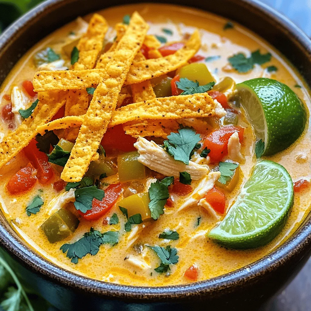 Creamy Chicken Tortilla Soup Flavorful and Easy Recipe