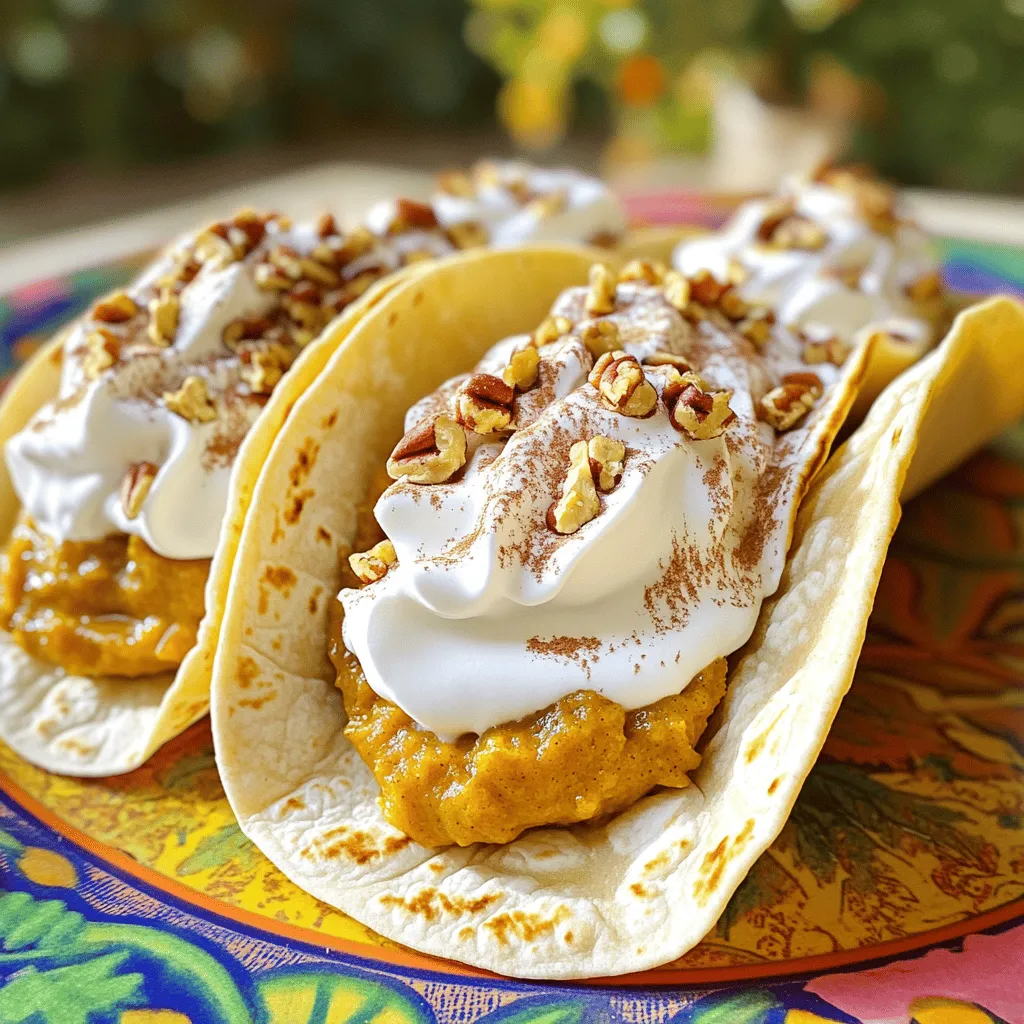 Pumpkin Pie Tacos Delightful Fall Flavor Treat