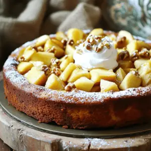 When making a flourless apple cake, the right ingredients matter. Here’s what you need: - 3 medium-sized apples, peeled, cored, and diced - 3 large eggs - 1 cup almond butter (or any nut butter of choice) - 1/2 cup maple syrup (or honey) - 1 tablespoon vanilla extract - 1 teaspoon baking soda - 1/2 teaspoon ground cinnamon - 1/4 teaspoon nutmeg (optional) - A pinch of salt - 1/2 cup chopped walnuts or pecans (optional) Feel free to get creative! You can add spices or nuts to suit your taste. For example, nutmeg adds warmth and depth, while walnuts give a nice crunch. These options let you tailor your cake to your liking. Using fresh apples is key. I recommend tart varieties like Granny Smith or Honeycrisp. They bring a lovely contrast to the sweet ingredients. This cake is simple, yet each bite bursts with flavor. For the nut butter, almond works great, but any nut butter you enjoy will do. Peanut butter brings a strong taste, while cashew butter is mild and creamy. Now that you have your ingredients ready, you’re set to create this delicious cake. For the full recipe, check out the details in the recipe section. Preparation steps 1. First, preheat your oven to 350°F (175°C). Grease an 8-inch round cake pan. You can use cooking spray or line it with parchment paper. This helps the cake come out easily. 2. In a large bowl, whisk the eggs until they look frothy. This takes about a minute. It helps to mix air into the eggs for a lighter cake. 3. Next, add almond butter, maple syrup, and vanilla to the eggs. Mix until everything is smooth and well combined. This is the base of your cake. 4. In another bowl, combine diced apples, baking soda, cinnamon, nutmeg (if using), and salt. Stir until the apples are evenly coated. This gives the apples great flavor. 5. Now, gently fold the apple mixture into the wet mixture. Be careful not to overmix. If you want nuts, fold them in now too. This adds a nice crunch to the cake. Baking instructions 1. Pour the batter into your prepared cake pan. Smooth the top with a spatula to make it even. 2. Bake for 25-30 minutes. Check if it’s done by inserting a toothpick into the center. If it comes out clean, your cake is ready. If not, give it a few more minutes. Enjoy this simple yet delightful Flourless Apple Cake! For the full recipe, check out the details above. To make your flourless apple cake perfect, you need to focus on texture. A smooth batter helps create a soft cake. When mixing, be gentle. Overmixing can make it dense. You want fluffy, not heavy. Using room temperature ingredients is key. Cold eggs and nut butter don’t blend well. They can create lumps. Let your eggs sit out for about 30 minutes. This simple step helps your cake rise nicely. Garnishing your cake can make it shine. Dust it with powdered sugar for a sweet touch. Add a dollop of whipped cream on top for creaminess. You could even try a scoop of vanilla ice cream. It pairs well with the warm apple flavor. Enjoy the cake warm or at room temperature. Each slice tastes better with good company. Pair it with coffee or tea for a delightful treat. You can find the Full Recipe to explore more serving ideas! {{image_2}} If you need a nut-free option, you can swap almond butter for sunflower seed butter. This alternative keeps the cake moist and tasty. You can also use soy nut butter or pumpkin seed butter. Each option brings its own flavor, and they all work well. For sweeteners, maple syrup and honey are both great. Maple syrup gives a rich, deep flavor. Honey is sweeter and adds a nice touch. You can use either in the same amount, so choose what you like best. You can make this cake even more fun by adding chocolate chips. They melt into the batter and give you tasty bites of chocolate. You can also sprinkle in other spices like ginger or allspice for a warm flavor. Trying different apples can change the taste too. Granny Smith apples add a tartness, while Fuji apples are sweeter. Mix and match to find your favorite combo. Each type of apple will give your cake a unique twist. For the full recipe, check the section above! To keep your flourless apple cake fresh, store it in the refrigerator. Use an airtight container to prevent it from drying out. This cake can last for up to five days in the fridge. If you want to store it longer, freezing is a great option. Wrap the cooled cake tightly in plastic wrap. Then, place it in a freezer-safe bag. This method helps keep the flavor and texture intact. The cake can be frozen for up to three months. When you want to enjoy a slice, reheating is simple. Preheat your oven to 350°F (175°C). Place the slice on a baking sheet. Cover it with foil to keep it moist. Heat for about 10 minutes. This method warms the cake without drying it out. You can also use the microwave. Heat the slice for 15-20 seconds at a time. Check it often to ensure it stays soft and delicious. Enjoy your cake warm for the best flavor! Can I use different kinds of nut butter? Yes, you can use any nut butter. Almond butter works great, but peanut or cashew butter is also good. Each nut butter gives a unique flavor. Just make sure the nut butter is smooth and creamy. How do I know if the cake is fully cooked? To check if your cake is done, insert a toothpick in the center. If it comes out clean, the cake is ready. You can also gently press the top; it should spring back. If it leaves a dent, bake it a bit longer. Is this cake suitable for gluten-free diets? Yes, this cake is gluten-free! It does not use any flour. Instead, it relies on nut butter and eggs for structure. Always check labels on your ingredients to ensure they are gluten-free. In this blog post, I shared a simple recipe for Flourless Apple Cake. We covered the key ingredients, step-by-step instructions, and essential baking tips. I offered variations for dietary needs and discussed how to store and reheat the cake. Remember, the right techniques can greatly improve your baking. Enjoy experimenting with flavors and serving ideas. This cake is not just about taste, but also fun and creativity in the kitchen. Get ready to impress everyone with your baking skills!