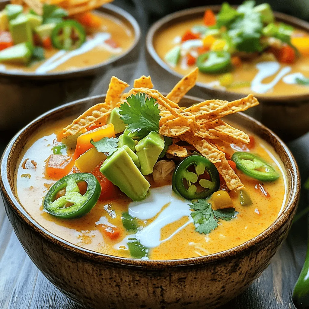 Creamy Chicken Enchilada Soup Flavorful Weeknight Meal