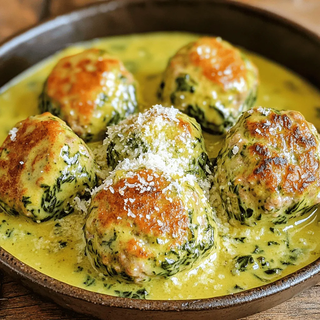 Creamy Spinach Turkey Meatballs Savory and Satisfying
