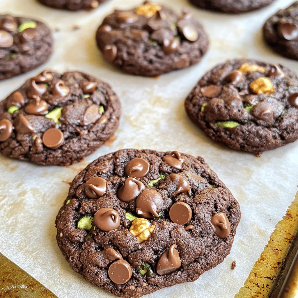 Chocolate Zucchini Cookies Delightfully Soft Treat