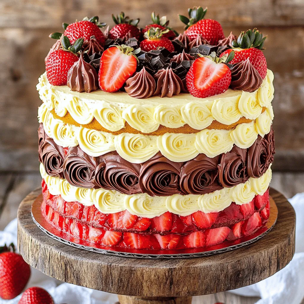 Neapolitan 5-Layer Birthday Cake Delightful Recipe