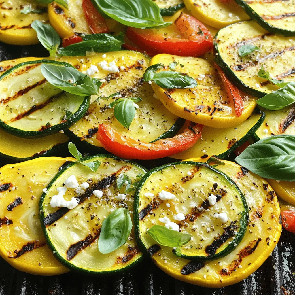 Grilled Zucchini and Squash Fresh Flavorful Treat