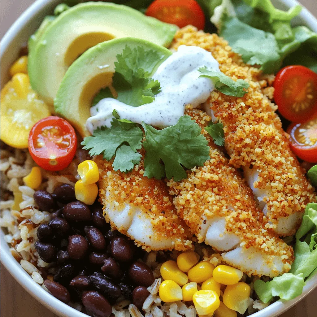 Crispy Fish Taco Bowls Flavorful and Simple Recipe