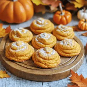 Here are the key ingredients you will need for my chewy maple pumpkin cookies: - 1 cup pumpkin puree: This adds moisture and flavor. You can use canned or homemade. - 1/2 cup unsalted butter: Softened butter gives the cookies a rich texture. - 1/2 cup brown sugar: Brown sugar adds a deep, caramel flavor. - 1/2 cup granulated sugar: This helps balance the sweetness. - 1 large egg: Eggs bind the ingredients and help the cookies rise. - 1/4 cup pure maple syrup: This adds a lovely maple flavor and extra sweetness. - 2 teaspoons vanilla extract: Vanilla enhances the overall taste of the cookies. - 2 cups all-purpose flour: Flour gives structure and holds the dough together. - 1 teaspoon baking soda: This helps the cookies rise. - 1 teaspoon baking powder: This provides extra lift for a fluffy texture. - 1 teaspoon ground cinnamon: Cinnamon brings warmth and spice to every bite. - 1/2 teaspoon ground nutmeg: Nutmeg adds a cozy, aromatic flavor. - 1/4 teaspoon ground ginger: Ginger gives a touch of warmth. - 1/4 teaspoon salt: Salt enhances the sweetness and flavor. Each ingredient plays a role in creating the perfect chewy texture and delicious flavor. The pumpkin puree and maple syrup are standouts. They make these cookies moist and uniquely tasty. You can customize your cookies with these optional add-ins: - 1/2 cup semi-sweet chocolate chips: These add a sweet, rich flavor that pairs well with pumpkin. - 1/2 cup chopped walnuts: Walnuts give a nice crunch and nutty taste. For dietary needs, consider these alternatives: - Dairy-free chocolate chips for a vegan option. - Chopped pecans or sunflower seeds if you want a different crunch. Feel free to mix and match. It’s all about what you like! First, preheat your oven to 350°F (175°C). This step is key for the best cookies. While the oven heats, line a baking sheet with parchment paper. This makes for easy cleanup and helps keep your cookies from sticking. Next, take a large mixing bowl. Add the softened butter, brown sugar, and granulated sugar. Use a hand mixer or a whisk to cream these together. You want a smooth and fluffy mixture. This process adds air and makes your cookies light and chewy. In another bowl, combine your wet ingredients. Add the pumpkin puree, egg, maple syrup, and vanilla extract. Mix them together until they are well blended. Now, in a separate bowl, whisk together the dry ingredients. This includes flour, baking soda, baking powder, cinnamon, nutmeg, ginger, and salt. Gradually add the dry mix to the wet mix. Stir gently and stop when everything is just combined. Overmixing can make your cookies tough, so be careful. If you like, add chocolate chips or chopped walnuts. Gently fold them into the dough for some added flavor and texture. Using a cookie scoop or a tablespoon, drop rounded balls of dough onto the prepared baking sheet. Make sure to leave a couple of inches between each ball to allow for spreading. Bake in your preheated oven for 12-15 minutes. Look for cookies with set edges and slightly cracked tops. This shows they are done. Once baked, remove the cookies and let them cool on the sheet for about 5 minutes. Then, move them to a wire rack to cool completely. For a cozy touch, serve the cookies on a rustic wooden platter. You can dust them with powdered sugar and add mini pumpkins or leaves for a perfect fall vibe. For the full recipe, see the earlier section. To get that chewy texture in your cookies, focus on the right ingredient ratios. Use a mix of brown sugar and granulated sugar. Brown sugar adds moisture and softness, while granulated sugar helps with crispness. When mixing, cream the butter and sugars well. This step adds air, which makes the cookies light. Mix until just combined with the dry ingredients. Overmixing can lead to tough cookies. Rest the dough for at least 30 minutes before baking. This lets the flour absorb moisture and helps create a better texture. Chilling also enhances flavors, making your cookies even tastier. Consider adding more spices for a warm flavor. You might increase cinnamon or nutmeg. A pinch of ground cloves adds depth too. If you're adventurous, try mixing in some orange zest for a fresh twist. For drinks, these cookies pair well with hot apple cider or a pumpkin spice latte. They are also great with vanilla ice cream for dessert. You can serve them warm or at room temperature, depending on your mood. For the full recipe, check out the details above. {{image_2}} You can play with flavors to match the seasons. For fall, add dried cranberries or chopped pecans to your dough. These mix-ins boost flavor and add a fun crunch. During Thanksgiving, try adding a touch of nutmeg or cloves for a warm spice kick. For Halloween, consider using candy corn or chocolate pumpkin candies. Kids will love the sweet surprise! Want to make these cookies vegan? Swap the egg for a flaxseed meal. Use one tablespoon of flaxseed mixed with three tablespoons of water. Let it sit for a few minutes to thicken! For a gluten-free option, use almond flour or a gluten-free blend. Just make sure to adjust the amount, as gluten-free flour can behave differently. For the full recipe, check out the steps and enjoy making these treats! To keep your chewy maple pumpkin cookies fresh, store them in an airtight container. This helps keep moisture in and prevents them from getting hard. Place a piece of bread in the container. This adds extra moisture and keeps the cookies soft. You can store them at room temperature for a week. If you want to save them longer, freezing is a great option. Wrap each cookie in plastic wrap or foil, then place them in a freezer bag. This helps prevent freezer burn. When you want to eat them, just thaw at room temperature. When stored properly, your chewy maple pumpkin cookies can last up to one week at room temperature. In the freezer, they can last up to three months. To enjoy that soft, chewy texture again, microwave the cookies for about 10-15 seconds. This warms them up and makes them soft. You can also let them sit at room temperature for a few minutes before eating. Either way, they will taste fresh and delicious! For the full recipe, check back to ensure you have everything needed to make these treats before storing them. What’s the best way to prevent cookies from spreading? To stop cookies from spreading, chill your dough. Place the dough in the fridge for 30 minutes. This firms up the butter. It helps keep the cookies thick as they bake. You can also use parchment paper. It gives a better grip on the cookie. Can I use fresh pumpkin instead of canned puree? Yes, you can use fresh pumpkin. Just make sure to cook and puree it first. Fresh pumpkin can taste more vibrant. It gives a different texture too. You might need to adjust the moisture in your dough. What should I do if my cookies are too dry? If your cookies turn out dry, check your flour measurement. Too much flour can lead to dryness. You can add a little more pumpkin puree to moisten them. Another option is to add a splash of milk. This will help bring the dough back to life. How can I make these cookies less sweet if desired? To cut back on sweetness, reduce both sugars by a quarter cup. You can also skip the maple syrup if you want. This will give you a more balanced flavor. Adding a pinch of salt can help enhance the taste too. For the full recipe, check out the earlier section. You learned how to make chewy maple pumpkin cookies. We covered essential ingredients like pumpkin puree and maple syrup, and optional add-ins for fun twists. I provided step-by-step instructions to ensure your cookies bake perfectly every time. Remember, resting the dough and choosing the right ingredients are key for that chewy texture. Whether you opt for seasonal variations or vegan options, these cookies are versatile. Store them properly, and enjoy them fresh. I hope you feel confident to bake these delicious treats. Enjoy every bite!
