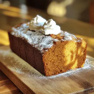 Here is what you'll need for the pumpkin gingerbread: - 1 cup pumpkin puree (canned or homemade) - 1/2 cup brown sugar, packed - 1/4 cup granulated sugar - 1/4 cup unsalted butter, softened - 1/2 cup molasses - 2 large eggs - 1 teaspoon vanilla extract - 2 cups all-purpose flour - 1 teaspoon baking soda - 1/2 teaspoon baking powder - 1 tablespoon ground ginger - 1 tablespoon ground cinnamon - 1/2 teaspoon ground allspice - 1/4 teaspoon ground cloves - 1/2 teaspoon salt - 1/2 cup chopped walnuts or pecans (optional) - 1/4 cup crystallized ginger, chopped (optional) You can make your gingerbread more fun with these add-ins: - Chopped walnuts or pecans add a nice crunch. - Crystallized ginger gives a sweet and spicy kick. - Chocolate chips can make it extra sweet. Need to swap some items? Here are some ideas: - Use honey or agave syrup instead of molasses if you want a lighter flavor. - Swap all-purpose flour with whole wheat flour for a nuttier taste. - Try using coconut oil instead of butter for a dairy-free version. - You can replace eggs with flaxseed meal: mix 1 tablespoon with 3 tablespoons of water for each egg. These ingredients help create a cozy and flavorful gingerbread. Enjoy baking! 1. Preheat your oven to 350°F (175°C). This ensures even baking. 2. Grease a 9x5-inch loaf pan. Use butter or cooking spray to prevent sticking. 3. In a large bowl, mix the softened butter with brown sugar and granulated sugar. Beat until it looks creamy. 4. Add pumpkin puree, molasses, eggs, and vanilla extract. Mix until everything is combined. 5. In another bowl, whisk together flour with baking soda, baking powder, ginger, cinnamon, allspice, cloves, and salt. 6. Gradually add the dry mix to the wet mix. Stir carefully. Do not overmix. 7. If you like, fold in chopped walnuts or pecans and crystallized ginger for extra flavor. 1. Pour the batter into your prepared loaf pan. Smooth the top with a spatula. 2. Bake the gingerbread for 55-60 minutes. Check with a toothpick. It should come out clean. 3. Keep an eye on it. If it browns too fast, cover it loosely with foil. 1. Once baked, remove from the oven and let it cool in the pan for about 10 minutes. 2. Transfer to a wire rack to cool completely. This helps keep the texture right. 3. Serve slices warm or at room temperature. Dust with powdered sugar for a nice touch. 4. For a treat, add whipped cream or a scoop of vanilla ice cream. Enjoy every bite! To get that perfect texture, follow these tips: - Use room temperature ingredients. This helps the batter mix well. - Don’t overmix the batter. Mix just until you see no dry flour. Overmixing can make it dense. - Bake it in a light-colored pan. Dark pans can cause the edges to cook too fast. - Check with a toothpick. If it comes out clean, your gingerbread is ready. Avoid these common mistakes for the best results: - Skipping the measuring of ingredients can lead to bad texture. Use a scale or measuring cups. - Forgetting to preheat your oven can affect baking time. Always preheat before you start. - Not letting it cool can ruin the texture. Allow it to cool in the pan before moving it. - Using old spices can dull the flavor. Check your spice freshness before baking. To make your pumpkin gingerbread even tastier, try these ideas: - Add more spices. A bit more cinnamon or ginger can boost the flavor. - Mix in some citrus zest. Orange or lemon zest brightens the taste. - Use high-quality molasses. This adds depth and richness. - Experiment with add-ins. Chopped nuts or crystallized ginger add a nice crunch. {{image_2}} To make gluten-free pumpkin gingerbread, swap the all-purpose flour for a gluten-free blend. Look for a blend made for baking. This will give you the right texture. You can use 2 cups of this blend in place of regular flour. Add a teaspoon of xanthan gum to help bind the ingredients. This change keeps the gingerbread moist and delicious. For a vegan option, replace the eggs with flaxseed meal or applesauce. To make a flax egg, mix 1 tablespoon of flaxseed meal with 2.5 tablespoons of water. Let it sit until it thickens. Use 1/2 cup of unsweetened applesauce as another option. Substitute the butter with coconut oil or vegan butter. These swaps keep the flavor rich and the gingerbread moist. You can add extra flavors to your pumpkin gingerbread. Chocolate chips make a sweet twist. Use 1 cup of dark or semi-sweet chocolate chips for a rich taste. Nuts add crunch. Chopped walnuts or pecans work great. You can mix in 1/2 cup of these nuts. For a spicier kick, add more ground ginger or a pinch of cayenne pepper. Each change brings a new flavor to enjoy! To keep your pumpkin gingerbread fresh, wrap it well in plastic wrap. This helps to seal in moisture. You can also place it in an airtight container. Store it at room temperature for up to three days. If you want to keep it longer, consider freezing it. Freezing pumpkin gingerbread is simple and effective. First, let the gingerbread cool completely. Next, wrap it tightly in plastic wrap. Then, place it in a freezer-safe bag or container. Label it with the date. You can freeze it for up to three months. When you’re ready to enjoy it, thaw it overnight in the fridge. Pumpkin gingerbread stays fresh for about three days at room temperature. After that, it may start to dry out. If you store it in the fridge, it can last up to a week. However, refrigeration may change its texture. For the best taste and texture, eat it within the first few days. Yes, you can use fresh pumpkin. First, cook your pumpkin until soft. Then, mash it into a puree. This gives a fresh taste. Just remember that fresh pumpkin may have more moisture. You may need to adjust the flour to get the right consistency. If it feels too wet, add a little more flour. To adjust the sweetness, you can change the sugar amounts. If you want it less sweet, reduce the brown sugar and granulated sugar by a few tablespoons. For more sweetness, add a bit more sugar or use honey or maple syrup. Just keep in mind that it might change the texture a little. Pumpkin gingerbread pairs well with many treats. You can serve it warm with whipped cream. A scoop of vanilla ice cream is also nice. For a cozy touch, add a sprinkle of cinnamon or nutmeg on top. You could also have a cup of tea or coffee on the side. This makes the experience even better! This blog post covered everything you need to know about making pumpkin gingerbread. We explored the essential ingredients and options for substitutions or add-ins. The step-by-step guide helped you prepare, bake, and serve the bread perfectly. I shared tips to ensure the right texture and flavor while avoiding common mistakes. You also discovered tasty variations and storage methods to keep it fresh. Enjoy experimenting with this recipe, and let your creativity shine through!