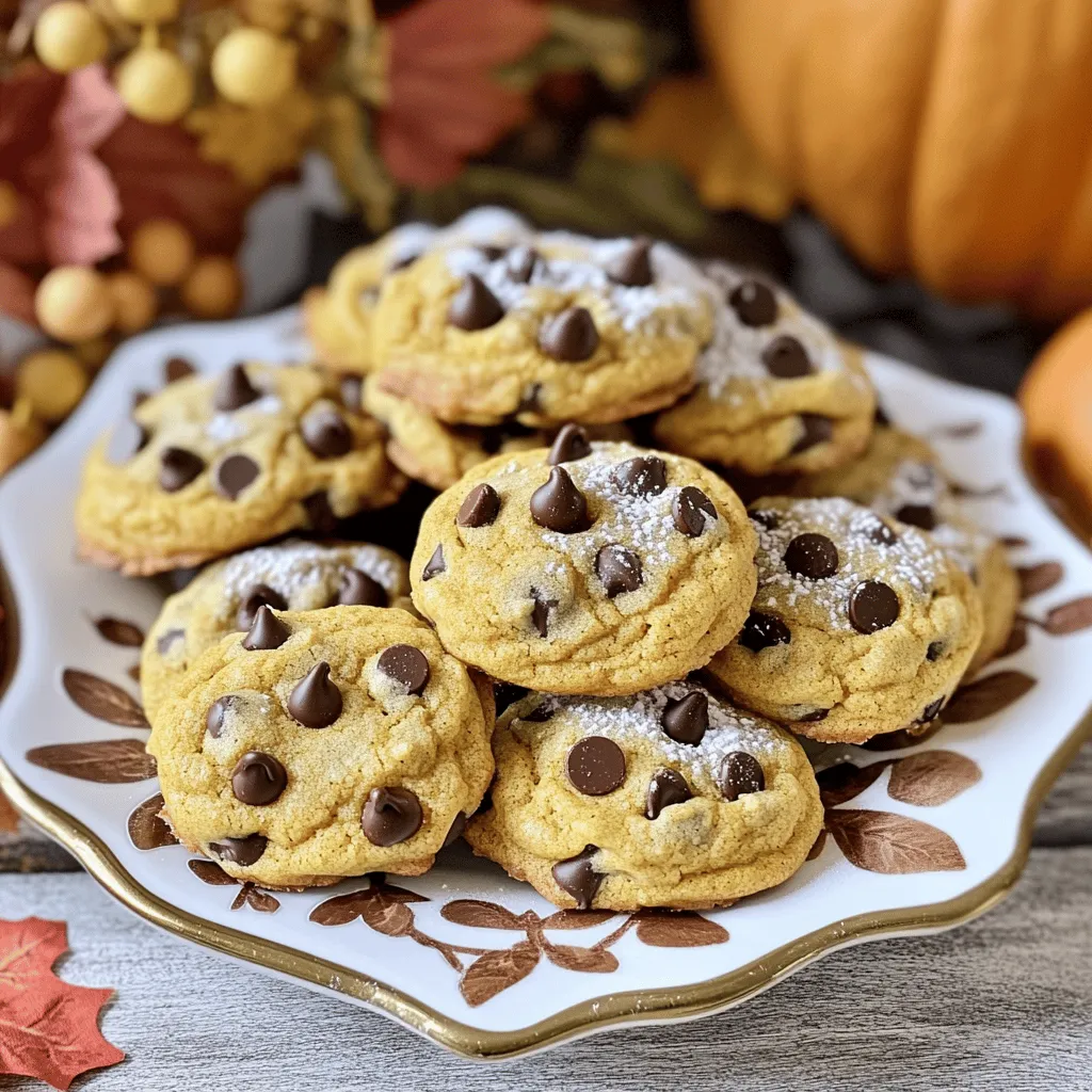 Soft Pumpkin Chocolate Chip Cookies Irresistible Delight