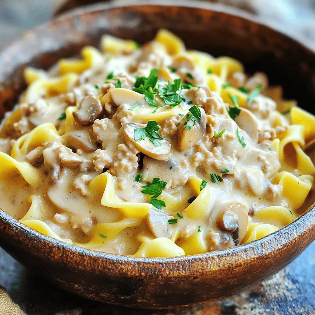 Minute Creamy Turkey Stroganoff Easy and Delicious Meal