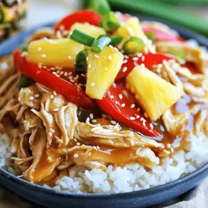 For this teriyaki chicken, you need: - 2 lbs boneless, skinless chicken thighs - 1 cup teriyaki sauce (store-bought or homemade) - 1 cup coconut milk I love using chicken thighs. They stay juicy and tender. You can use chicken breasts if you prefer, but thighs add more flavor. The sauce is key to this dish. Here’s what you need: - 2 cloves garlic, minced - 1 tablespoon ginger, minced - 1 teaspoon sesame oil - 1 teaspoon black pepper This mix gives the chicken a sweet and savory taste. Use fresh garlic and ginger for the best flavor. To add color and crunch, include: - 1 red bell pepper, sliced - 1 cup pineapple chunks (fresh or canned) - 2 green onions, sliced (for garnish) - Sesame seeds (for garnish) The bell pepper adds a nice bite. Pineapple gives a sweet twist. Finally, green onions and sesame seeds add a fresh finish. 1. Start with 2 lbs of boneless, skinless chicken thighs. Lay them flat in your crockpot. 2. In a bowl, mix 1 cup of teriyaki sauce and 1 cup of coconut milk. 3. Add 2 cloves of minced garlic, 1 tablespoon of minced ginger, 1 teaspoon of sesame oil, and 1 teaspoon of black pepper to the bowl. Whisk until smooth. 4. Pour this sauce over the chicken. Make sure every piece is coated well. 5. Slice 1 red bell pepper and add it to the crockpot. Toss in 1 cup of pineapple chunks too. 1. Cover your crockpot. Set it to cook on low for 6-7 hours or on high for 3-4 hours. 2. Check if the chicken pulls apart easily with a fork. This means it’s done. 3. Use two forks to shred the chicken right in the crockpot. Mix everything together. 1. Serve the teriyaki chicken over cooked rice or quinoa. 2. Garnish with sliced green onions and a sprinkle of sesame seeds for a nice touch. 3. Enjoy your meal with family and friends for a delightful treat! To get juicy chicken, use boneless, skinless chicken thighs. They stay moist during cooking. If you use chicken breasts, be careful; they can dry out. Remember to shred the chicken after cooking. This helps soak up the sauce. Want to boost the taste? Add fresh ginger and garlic. They bring a nice touch. You can also toss in some crushed red pepper for heat. Try adding a splash of lime juice before serving. This will brighten the flavors. If you like, mix in some chopped cilantro for freshness too! If the chicken is tough, it may have cooked too long. Make sure you set the right time. If the sauce seems too thin, mix a little cornstarch with water and stir it in. Let it cook for a few more minutes. To fix salty sauce, add more coconut milk or pineapple. This will balance the saltiness nicely. {{image_2}} You can switch chicken for other meats. Try pork or beef for a tasty twist. You can also use shrimp for a quick cook. Just add shrimp in the last 30 minutes. This keeps them juicy and tender. If you want a plant-based meal, swap chicken for tofu or tempeh. Press the tofu to remove extra water. Cut it into cubes and add it to the crockpot. Use the same sauce and veggies. This makes a rich, flavorful dish that everyone will love. Want more heat? Add red pepper flakes to the sauce. You can also use sriracha for a spicy kick. If you like citrus, add some lime juice to brighten the flavors. A touch of sesame oil adds a nice depth too. Experiment to find your perfect balance! To store your teriyaki chicken leftovers, let them cool first. Place the chicken in an airtight container. Make sure to include the sauce and veggies. Store it in the fridge for up to 4 days. This keeps the flavors fresh and tasty. If you want to save more for later, freeze the teriyaki chicken. Use a freezer-safe container or a heavy-duty freezer bag. Remove as much air as possible before sealing. You can freeze it for up to 3 months. When you're ready to eat, just thaw it in the fridge overnight. Reheat the chicken in the microwave or on the stove. If using the microwave, place it in a bowl and cover it. Heat for about 2-3 minutes. Stir halfway for even heating. If using the stove, add a splash of water to keep it moist. Cook on low heat until warmed through. Enjoy your delicious teriyaki chicken again! Yes, you can make teriyaki chicken on the stove. Use a large pan. Heat it on medium. Add the chicken and brown it for a few minutes. Pour in the sauce and cover. Let it simmer for about 30 minutes. Stir often until the chicken is cooked through and tender. Check the chicken's internal temperature. It should reach 165°F. You can also shred it with a fork. If it pulls apart easily, it’s done. The chicken should look white and no longer pink. Always cut into a thick piece to check. Serve teriyaki chicken with cooked rice or quinoa. You can also add steamed veggies. Broccoli, snap peas, or carrots work well. For extra flavor, top with green onions and sesame seeds. These add color and crunch to your meal. This blog post covered everything you need for the best Teriyaki Chicken. We explored key ingredients, cooking steps, and tips for perfect results. I shared ways to vary the dish and how to store leftovers. Use these insights to create a dish your family loves. Remember, practice makes perfect. Enjoy your cooking journey and don't hesitate to experiment with flavors!