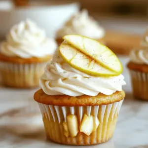 - 1 ½ cups all-purpose flour - 1 teaspoon baking powder - ½ teaspoon baking soda - ½ teaspoon salt - 1 teaspoon ground cinnamon - ½ cup unsalted butter, softened - 1 cup granulated sugar - 2 large eggs - 1 teaspoon vanilla extract - ½ cup buttermilk - 1 large apple, peeled and diced (preferably Granny Smith) - 1 tablespoon lemon juice - ¼ cup brown sugar - ½ teaspoon nutmeg - ½ cup chopped walnuts (optional) - ½ cup cream cheese, softened - 1 cup powdered sugar - 1 teaspoon vanilla extract - 2 tablespoons milk Using fresh and quality ingredients makes these cupcakes shine. The dry ingredients form the base. Flour gives structure, while baking powder and soda help them rise. Salt and cinnamon add flavor and balance. Next, the wet ingredients bring everything together. Softened butter and sugar create a fluffy mix, while eggs provide moisture. Vanilla adds warmth, and buttermilk makes them tender. The apple filling is key. I like Granny Smith for its tartness. Lemon juice keeps apples bright. Brown sugar and nutmeg enhance the flavor. Walnuts add a nice crunch, but feel free to leave them out if you prefer. Finally, the frosting is rich and creamy. Cream cheese gives a tangy kick, while powdered sugar sweetens it up. Vanilla and milk smooth it out for easy spreading. Check the Full Recipe for precise measurements and more details. Each element plays a role in making these cupcakes a delightful treat. - Preheat your oven to 350°F (175°C) and line a cupcake pan with cupcake liners. - In a medium bowl, whisk together 1 ½ cups all-purpose flour, 1 teaspoon baking powder, ½ teaspoon baking soda, ½ teaspoon salt, and 1 teaspoon ground cinnamon. Set this mix aside. - In a large mixing bowl, cream ½ cup softened unsalted butter and 1 cup granulated sugar. Mix until light and fluffy. It takes about 3 to 4 minutes. - Add 2 large eggs to the butter mix, one at a time. Mix well after each one. - Stir in 1 teaspoon vanilla extract. Gradually add the dry mix to the butter mixture. Alternate with ½ cup buttermilk. Mix until just combined. - Dice 1 large apple, preferably Granny Smith. In a separate bowl, toss the diced apples with 1 tablespoon lemon juice, ¼ cup brown sugar, ½ teaspoon nutmeg, and ½ cup chopped walnuts (if using). - Gently fold the apple mixture into the cupcake batter until you see it evenly spread. - Spoon the batter into the cupcake liners. Fill each about 2/3 full. - Bake in the preheated oven for 18 to 20 minutes. A toothpick inserted into the center should come out clean. - Allow the cupcakes to cool in the pan for 5 minutes. Then, transfer them to a wire rack to cool completely. - For the frosting, beat ½ cup softened cream cheese and 1 cup powdered sugar in a bowl. Add 1 teaspoon vanilla extract and 2 tablespoons milk. Mix until smooth and creamy. - Once the cupcakes are cool, frost each with the cream cheese frosting. Enjoy your delightful Apple Pie Cupcakes! For the complete recipe, refer to the [Full Recipe]. Soft butter is key for light and fluffy cupcakes. It mixes well with sugar, creating air pockets. Always measure your flour carefully. Use a spoon to scoop flour into a measuring cup, then level it off with a knife. This prevents dense cupcakes. To boost flavor, add spices like ginger or allspice. A dash of nutmeg also works well. Different apple varieties change the taste too. Try using Honeycrisp or Fuji apples for a sweeter flavor, or Granny Smith for tartness. Each type brings a unique twist to your cupcakes. For the best frosting, ensure your cream cheese is softened. This helps create a smooth texture. Add milk slowly until you reach your desired consistency. For a nice look, use a piping bag to frost the cupcakes. You can even sprinkle cinnamon on top or add a small apple slice for decoration. {{image_2}} You can enjoy these apple pie cupcakes with some easy swaps. - Gluten-free options: Use a gluten-free flour blend instead of all-purpose flour. This swap works well and keeps the cupcakes tasty. - Dairy-free substitutions: Replace butter with coconut oil or a dairy-free spread. Use almond or oat milk instead of buttermilk. This makes the recipe great for anyone with dairy issues. Want to change the taste? Here are some fun ideas. - Adding caramel or chocolate: Drizzle melted caramel sauce on top of the frosting. You can also mix chocolate chips into the batter for a rich twist. - Incorporating different nuts or fruits: Try pecans or hazelnuts instead of walnuts for a new crunch. You can also mix in dried cranberries or raisins for added sweetness. Make these cupcakes special for any time of year. - Fall-inspired add-ins: Add pumpkin spice or chopped pecans for a cozy autumn feel. You can also use roasted pumpkin instead of some apple. - Holiday-themed variations: Use peppermint extract in the frosting for a festive twist. Decorate with edible glitter or holiday-themed sprinkles for a fun look. For the complete recipe, check out the Full Recipe. To keep your apple pie cupcakes fresh, store them in an airtight container. This keeps them moist and tasty. Place a piece of parchment paper between layers to prevent sticking. You can store them at room temperature for up to three days. For long-term storage, you can freeze the cupcakes and frosting separately. Wrap each cupcake in plastic wrap and place them in a freezer bag. They can last up to three months in the freezer. For the frosting, store it in a container. Use the same time frame for freezing. To thaw, take the cupcakes out of the freezer and leave them at room temperature for about an hour. You can also thaw the frosting in the fridge overnight. Once thawed, re-whip the frosting to make it fluffy again. These delightful cupcakes last about three days at room temperature. Keep them in a cool, dry place. If you store them in the fridge, they can last up to a week. Just remember, the cold can dry them out, so airtight storage is key. For the best taste, enjoy them fresh! Yes, you can make these cupcakes ahead of time. Bake them and let them cool completely. Then, store them in an airtight container at room temperature. You can frost them the day you plan to serve them. I recommend using Granny Smith apples. They are tart and hold their shape well. You can also try Honeycrisp or Fuji apples for sweetness. Mixing different types can add depth to the flavor. To make the cupcakes moister, use buttermilk as the recipe suggests. You can also add a bit more apple or even some applesauce. These additions will keep the cupcakes soft and flavorful. Yes, you can replace cream cheese frosting with vanilla buttercream or whipped cream. Both options bring sweetness and can enhance the cupcake flavor without being too heavy. To check if the cupcakes are done, insert a toothpick into the center. If it comes out clean or with just a few crumbs, they are ready. If there is wet batter, give them more time. In this blog post, we explored how to make delicious apple pie cupcakes. We covered the key ingredients, from dry to wet, and the apple filling. You learned step-by-step instructions for preparation and baking. We also discussed tips for the best texture and frosting techniques. Finally, we touched on variations, storage info, and FAQs. These cupcakes are enjoyable and perfect for any occasion. You now have everything needed to create them at home. Enjoy the sweet success!