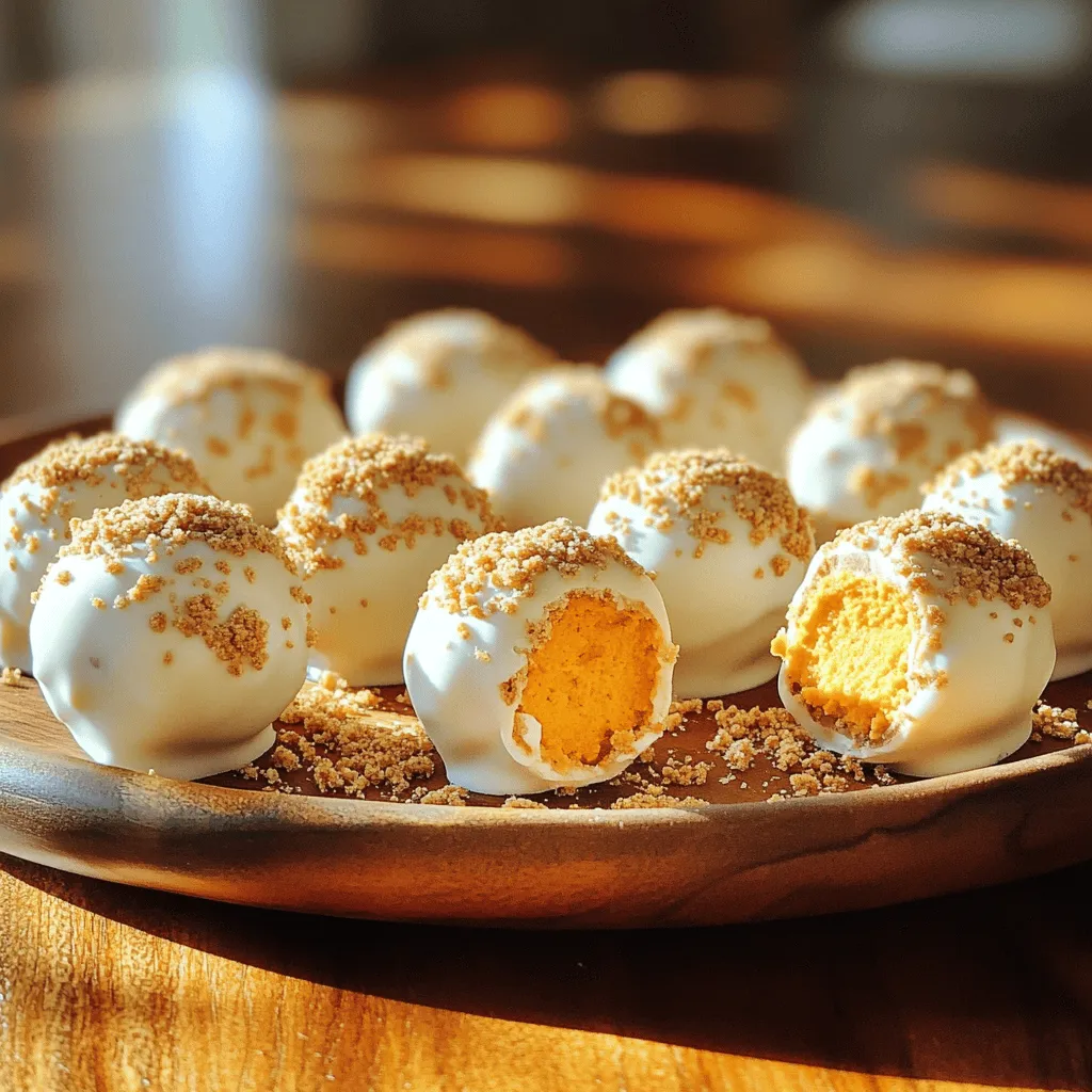Pumpkin Cheesecake Truffles Irresistible Holiday Treat