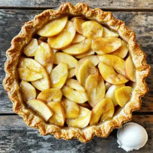 For the best apple pie, I love using a mix of apples. Granny Smith brings tartness, while Honeycrisp adds sweetness. Together, they create a balanced flavor. Aim for about 6 cups of thinly sliced apples. This amount fills the pie nicely. You’ll need a few key ingredients for the crust and filling. Here’s what to gather: - 6 cups of thinly sliced apples - 3/4 cup granulated sugar - 1 tsp ground cinnamon - 1/4 tsp ground nutmeg - 2 tbsp lemon juice - 1 tbsp cornstarch - 2 tbsp unsalted butter, cut into small pieces - 1 egg, beaten (for egg wash) - 1 package of pre-made pie crusts (2 crusts) or homemade pie crust - 1 pinch of salt These ingredients are essential for a flavorful pie. They create a tasty filling and a flaky crust. To elevate your pie, consider adding a few extras. A pinch of ginger can add warmth. You could also mix in some raisins or cranberries for a twist. If you like a richer taste, try adding a bit of vanilla extract. These optional ingredients can make your pie unique and delicious! Start by preheating your oven to 425°F (220°C). In a large bowl, mix 6 cups of thinly sliced apples. I like to use a blend of Granny Smith and Honeycrisp. This mix gives a nice balance of tart and sweet. Add 3/4 cup granulated sugar, 1 teaspoon ground cinnamon, and 1/4 teaspoon ground nutmeg. The spices really bring out the apple flavor! Next, add 2 tablespoons of lemon juice and 1 tablespoon of cornstarch. Toss all ingredients well. Let them sit for about 10 minutes. This helps the apples release their juices. Roll out one pie crust and place it in a 9-inch pie pan, leaving a bit of dough hanging over the edge. Pour the apple mixture into the crust. You can layer it for a nice look. Dot the top with small pieces of butter. This makes the filling rich and tasty! Roll out the second crust and place it over the apples. Trim any extra dough and crimp the edges to seal. Cut slits in the top crust. These slits let steam escape while baking. Brush the top with a beaten egg for a golden finish. Put the pie on a baking sheet. This catches any drips while it bakes. Bake in your preheated oven for 15 minutes. After that, lower the temperature to 350°F (175°C) and bake for another 30-35 minutes. Keep an eye on it! The crust should be golden brown, and the filling should bubble. Once it’s done, take it out and let it cool on a wire rack for at least 2 hours. This cooling time helps the filling set nicely. Enjoy your pie! To make a flaky pie crust, keep your ingredients cold. Use chilled butter and ice water. This helps create layers in the dough. When mixing, don’t overwork the dough. Just combine until it looks crumbly. Chill the rolled dough for about 30 minutes before baking. This step helps the crust hold its shape. Spices can elevate your apple pie. I use cinnamon and nutmeg for warmth. Just a pinch of ground ginger can add a nice kick too. For a twist, add a splash of vanilla extract. Lemon juice brightens the apples and balances the sweetness. Experiment with these spices to find your favorite mix! A soggy bottom ruins a great pie. To avoid this, sprinkle cornstarch on the apples. This helps absorb excess juices. Pre-baking the crust for 10 minutes also helps. Once you fill the pie, make sure to slice the top crust. This allows steam to escape. Use a baking sheet below the pie to catch any drips. {{image_2}} This twist adds sharp cheddar cheese for flavor. The cheese blends with the pie crust. It gives a lovely savory note to the sweet apples. To make this, mix 1 cup of grated cheddar cheese into your pie crust. Roll it out as usual and fill it with your apple mixture. The result is a pie that surprises and delights. If you love caramel, this is for you! Mix 1 cup of caramel sauce into your apple filling. It adds a sweet, gooey layer to the pie. You can drizzle some extra caramel on top before serving. This will make your pie even more inviting and rich in flavor. Want to make a gluten-free apple pie? Use gluten-free pie crusts from the store. You can also make your own crust using almond flour or oat flour. Just follow the same steps for filling and baking. Your finished pie will be just as tasty and will please everyone at the table. To store leftover apple pie, let it cool completely. Wrap the pie in plastic wrap. You can also use aluminum foil. Place it in the fridge. This keeps the pie fresh for up to four days. If you want, you can store slices in airtight containers as well. Just remember to cover them well. Freezing apple pie is easy. First, let the pie cool completely. Wrap it tightly in plastic wrap and then in foil. This helps prevent freezer burn. You can freeze it for up to three months. When you're ready to eat it, thaw it in the fridge overnight. Then, reheat it for the best taste. To reheat your apple pie, preheat your oven to 350°F (175°C). Place the pie on a baking sheet. Bake for about 15 to 20 minutes. This warms it through and makes the crust crispy again. If you prefer using a microwave, heat individual slices for about 30 seconds. Enjoy it warm, with ice cream or whipped cream! Your apple pie is done when the crust is golden brown and the filling bubbles. You can check by looking for steam coming from the slits in the top crust. If the edges brown too fast, cover them with foil. It helps keep the crust nice. Let the pie cool for at least 2 hours. This helps the filling set well. Yes, you can use different types of apples. Mixing apples gives great flavor. I like using Granny Smith for tartness and Honeycrisp for sweetness. Other good choices are Fuji, Gala, and Braeburn. Each kind adds its own taste and texture. Experiment with what you like best! Serve apple pie warm for the best taste. A scoop of vanilla ice cream on top is perfect. You can also add whipped cream for a lighter touch. Some like to drizzle caramel sauce for extra sweetness. Enjoy your pie straight from the oven or after it cools! This blog post covered everything you need for a great apple pie. We explored the best apple varieties and essential ingredients to use. You learned step-by-step how to prepare the filling, assemble, and bake your pie. I shared tips for a flaky crust and ways to add flavor. We also discussed fun pie variations and storage methods. Remember to enjoy your creation and share it with others. With these simple steps, you can make a delicious apple pie that everyone will love. Happy baking!