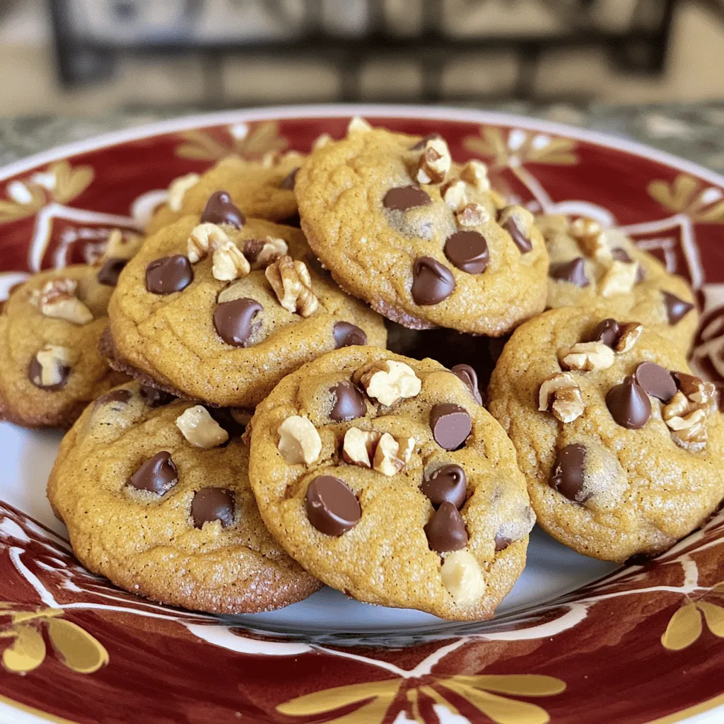 Ingredient Pumpkin Chocolate Chip Cookies Delightful Treat
