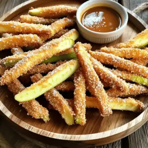 - 2 large apples (Granny Smith or Honeycrisp) - 1 cup all-purpose flour - 1 teaspoon cinnamon - 1/2 teaspoon nutmeg - 1/4 cup granulated sugar - 1/2 cup breadcrumbs (panko for extra crunch) - 1 large egg - 1 tablespoon milk - Cooking spray - Optional: caramel sauce for dipping The apples are the star of this dish. Granny Smith apples give a tart taste, while Honeycrisp apples add sweetness. You can use either one, or mix them up for extra flavor. The flour helps the coating stick to the apples. Cinnamon and nutmeg bring warmth and spice to the mix. Sugar adds sweetness, while panko breadcrumbs give a crunchy finish. The egg and milk help bind everything together. Finally, cooking spray prevents sticking and helps with browning. - Air fryer - Shallow dishes for coating - Whisk - Knife and cutting board An air fryer is key for this recipe. It cooks the fries evenly and makes them crispy without deep frying. Shallow dishes help with the coating process. A whisk mixes the egg and milk well. A sharp knife and cutting board are essential for slicing the apples into fry shapes. Having these tools ready makes cooking easier and more fun. First, wash your apples well. This removes any dirt or wax. Next, core the apples to get rid of the seeds. Then, cut them into thin strips that look like fries. Aim for a size that fits in your air fryer. Set the apple strips aside while you prepare the coating. Grab three shallow dishes for the coating. In the first dish, mix together the flour, cinnamon, nutmeg, and sugar. This spice mix adds great flavor. In the second dish, whisk the egg and milk until they blend well. The egg helps the coating stick. In the third dish, place the breadcrumbs. Now, take each apple strip. First, dip it into the flour mix. Make sure it is coated well. Then, dip the strip into the egg mixture. Lastly, roll it in the breadcrumbs. Press gently so the crumbs stick to each fry. This gives it a nice crunch. Before you cook, preheat your air fryer to 375°F (190°C). This step helps the fries cook evenly. Spray the fryer basket with cooking spray to keep the fries from sticking. Now, arrange the apple fries in a single layer. Leave some space between each fry for air to flow. Lightly spray the tops of the apple fries with cooking spray too. This helps them get crispy. Cook the apple fries for 10-12 minutes. Flip them halfway through cooking to ensure they brown evenly. When they are golden and crispy, they are ready to eat! Let them cool for a couple of minutes before serving. To get that perfect crunch, use panko breadcrumbs. They create a light and crispy coat. Regular breadcrumbs may not give the same texture. Also, lightly spray the apple fries with cooking spray before cooking. This helps them crisp up nicely in the air fryer. Granny Smith and Honeycrisp apples are the best choices for this recipe. They have a nice balance of tartness and sweetness. Their firm texture holds up well when cooking. If you want to try other varieties, Fuji or Braeburn apples can work too. Just make sure they are crisp and firm. For a fun presentation, serve the apple fries on a wooden platter. Add a small bowl of caramel sauce for dipping. You can also sprinkle powdered sugar on top for extra sweetness. Pair these fries with vanilla ice cream for a tasty treat or enjoy them as a snack on their own. {{image_2}} You can switch up the coating for your apple fries. Try using crushed nuts for a crunchy texture. Almonds or pecans work well and add a nutty flavor. Coconut flakes also make a tasty option. They give a tropical twist to your snack. For those on a gluten-free diet, use almond flour or gluten-free breadcrumbs. This way, everyone can enjoy crispy apple fries. To add more flavor, consider mixing in vanilla extract with the egg. Just a hint will elevate the sweetness. You can also sprinkle some extra spices like ginger or allspice. Chocolate lovers can drizzle melted chocolate over the fries after cooking. Caramel drizzle makes them even more indulgent. This adds a sweet touch that pairs well with the tartness of the apples. If you want a lighter snack, reduce the sugar in your coating. You can use honey or maple syrup instead. This will keep the sweetness but cut back on refined sugar. Baking instead of air frying is another option. Simply lay your coated apple fries on a baking sheet and bake at 375°F (190°C) for about 15-20 minutes. This gives you a crispy treat with less oil. To keep your apple fries fresh, store them in an airtight container. Place a paper towel at the bottom to absorb moisture. This helps maintain crispness. You can keep them in the fridge for about 2-3 days. To reheat apple fries, the air fryer works best. Set it to 350°F (175°C). Cook for about 5 minutes. This method makes them crispy again. You can also use a regular oven. Preheat it to 350°F (175°C) and bake for 10 minutes. To freeze apple fries, place them on a baking sheet in a single layer. Freeze them for 1-2 hours until firm. Then, transfer them to a freezer bag. This helps them keep their shape. For the best texture, eat them within 3 months. Yes, you can use other apple types. Granny Smith and Honeycrisp are best. Their crunch and flavor shine. You may try Fuji or Gala for a sweeter taste. Just pick firm apples for great texture. To make apple fries sweeter, add more sugar. You can mix extra sugar into your flour mix. Another option is to drizzle honey or maple syrup after cooking. You can also sprinkle cinnamon sugar on top for a sweet touch. You can use crushed nuts as a substitute for breadcrumbs. Almonds or walnuts add great flavor. Oats also work well. For a gluten-free option, try gluten-free breadcrumbs or crushed rice cereal. Each substitute gives a unique crunch. Apple fries last about three days in the fridge. Store them in an airtight container. They may lose some crispness but will still taste good. Reheat them in the air fryer for best results. Yes, you can make apple fries in the oven. Preheat your oven to 400°F (200°C). Arrange the coated fries on a baking sheet. Bake for 15-20 minutes, flipping halfway through. They will still be crispy and delicious! Making apple fries is fun and easy. You learned the main ingredients, tools, and steps to create crispy treats. I shared tips for achieving perfect crunch and serving ideas. Variations let you customize flavors and make healthier versions. Remember, different apples can change the taste and texture. Enjoy your apple fries with your favorite dips or as a snack. With a little practice, you’ll master this tasty recipe in no time. Happy cooking!