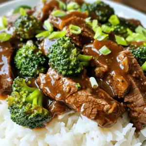 - 1.5 lbs flank steak, sliced thinly against the grain - 4 cups broccoli florets, fresh or frozen - 1/4 cup soy sauce (low sodium) - 2 tablespoons oyster sauce - 1 tablespoon cornstarch - 1 tablespoon minced garlic - 1 tablespoon minced ginger - 3 tablespoons brown sugar - 1 tablespoon sesame oil - 1 cup beef broth (low sodium) These ingredients create a rich flavor. The flank steak is tender and soaks up the sauce. Broccoli adds color and nutrition. Low sodium sauces help keep the dish balanced. - 2 green onions, chopped (for garnish) - Cooked rice, for serving Chopped green onions add a fresh touch. Serving over rice makes it filling and hearty. You can also add sesame seeds for crunch. This dish serves about 4-5 people. Each serving has around: - Calories: 350 - Protein: 30g - Carbohydrates: 40g - Fat: 10g - Fiber: 4g This meal is a great source of protein and fiber. It helps keep you full and satisfied. The balance of flavors and nutrition makes it a winner for any dinner table. Start by gathering your mixing bowl and all the sauce ingredients. You need: - 1/4 cup soy sauce - 2 tablespoons oyster sauce - 1 tablespoon cornstarch - 1 tablespoon minced garlic - 1 tablespoon minced ginger - 3 tablespoons brown sugar - 1 tablespoon sesame oil - 1 cup beef broth Whisk these together until smooth. This sauce packs flavor and helps tenderize the beef. Next, slice your flank steak thinly against the grain. This cut is key for tenderness. Place the beef in the slow cooker. Pour the sauce over the meat. Use your hands or a spoon to toss it well. Make sure every piece gets coated. Cover the slow cooker and set it on low for five hours. The beef will become tender and soak up all the flavors. With 30 minutes left on the timer, it’s time for the broccoli. Add four cups of broccoli florets to the slow cooker. Stir gently to mix them with the beef and sauce. Cover again and let it cook. In about 30 minutes, the broccoli will turn bright green and be tender. When it’s done, give everything a good stir to mix the sauce evenly. Slice flank steak thinly. This method helps the meat cook evenly and stay soft. Always cut against the grain. You can tell the grain by looking at the lines in the meat. If you cut with the grain, the meat can be tough. Use a sharp knife for clean cuts. Aim for pieces about 1/4 inch thick. This makes it easy to chew and soak up all the sauce. To boost flavor, you can add extra ingredients. Try adding some red pepper flakes for heat. A splash of rice vinegar adds a nice tang. You can also mix in chopped bell peppers or carrots for more color and crunch. Fresh herbs like cilantro or basil can add freshness at the end. Just remember, too many flavors can clash, so choose wisely! You can cook this dish on different settings based on your time. If you're in a hurry, use the high setting. Cook the beef for about 3 hours. If you have more time, the low setting is best. This takes about 5 hours but makes the meat super tender. Always check the beef for doneness before serving. The broccoli should be bright green when you add it in the last 30 minutes. {{image_2}} You can switch flank steak for other cuts. Sirloin or chuck roast works well too. Each cut gives a unique flavor and texture. Sirloin is leaner, while chuck is richer. Adjust the cooking time if you use a thicker cut. Always slice against the grain for best results. Want a plant-based dish? Use tofu or tempeh instead of beef. Press the tofu to remove water. Cut it into cubes, then sauté until golden. Add your favorite vegetables like bell peppers or mushrooms. Use vegetable broth instead of beef broth for a tasty sauce. This way, you keep the savory flavor. For a gluten-free meal, swap soy sauce for tamari. It gives the same salty flavor without gluten. Ensure all sauces and broth are labeled gluten-free too. You can serve this over quinoa or cauliflower rice instead of regular rice. These options keep your meal light and flavorful. Store your leftovers in an airtight container. This keeps the beef and broccoli fresh. Let them cool first before sealing. Place them in the fridge. They last for up to 3 days. If you want to enjoy them later, consider freezing. When you want to reheat, use a microwave or a pan. For the microwave, place your portion on a plate. Heat for about 1-2 minutes. Stir halfway for even warmth. On the stovetop, use low heat and add a splash of broth. This keeps the beef moist. To freeze, place your beef and broccoli in a freezer-safe bag. Remove as much air as possible. Label the bag with the date. Your meal can stay good for up to 3 months. When ready to eat, thaw in the fridge overnight before reheating. Yes, you can use frozen broccoli in this recipe. Just add it in the last 30 minutes of cooking. This way, it cooks evenly and stays bright green. Frozen broccoli is a great time-saver. It also keeps the dish easy and quick. To make sure your beef is tender, slice the flank steak thinly against the grain. Cutting against the grain breaks up the muscle fibers. This helps the beef stay soft during cooking. Cooking on low heat for five hours also helps. Low heat allows the meat to slowly get tender and juicy. Serve this dish over cooked rice for a full meal. The rice soaks up the tasty sauce. You can also add a side of steamed vegetables for extra color. Try some sesame seeds or chopped green onions on top for garnish. These add a nice crunch and look great on the plate. In this post, we explored how to make Slow Cooker Beef & Broccoli. We covered essential ingredients, easy instructions, and handy tips. You learned about variations and proper storage for leftovers. Always remember to slice your beef well to keep it tender. This dish is easy to tailor to your taste, whether you want gluten-free or vegan options. With these steps, you can enjoy a delicious meal that fits your needs. Try it out, and make it your own!