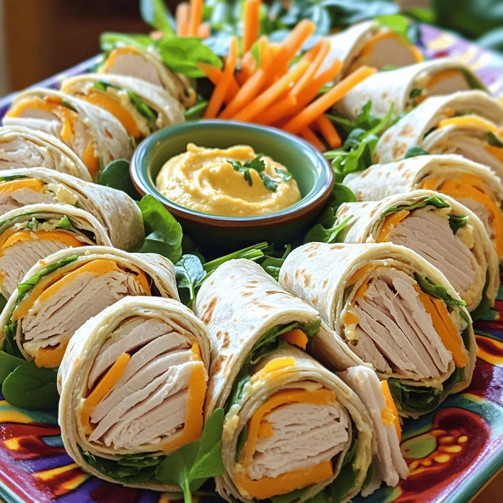 Turkey Cheddar Lunch Roll Ups Quick and Tasty Snack