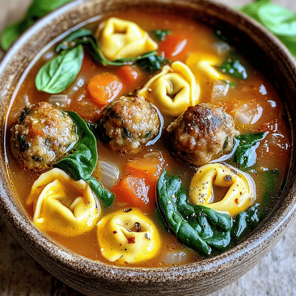 Meatball Tortellini Soup Hearty and Simple Delight