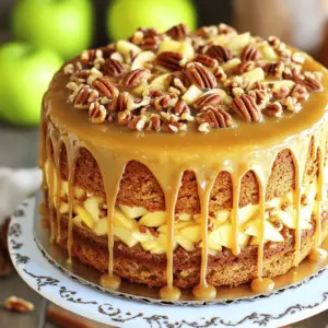 - 2 cups all-purpose flour - 1 tsp baking powder - 1/2 tsp baking soda - 1/2 tsp salt - 1 tsp ground cinnamon - 1/2 tsp nutmeg I start with the dry ingredients. Flour is the base of the cake. Baking powder and baking soda make it rise. Salt adds flavor. Cinnamon and nutmeg give warmth and spice. Mix these in a bowl, and set it aside. This step helps ensure even distribution. - 1 cup unsalted butter, softened - 1 cup packed brown sugar - 1/2 cup granulated sugar - 4 large eggs - 2 tsp vanilla extract Next, I gather the wet ingredients. Softened butter makes for a creamy batter. Brown sugar adds moisture and a rich taste. Granulated sugar balances sweetness. Eggs provide structure. Lastly, vanilla extract brings a lovely aroma. Cream these ingredients together until fluffy. This step is key for a light cake. - 2 cups grated apples (about 2 medium apples) - 1 cup chopped pecans - Caramel glaze ingredients For extra flavor, I use grated apples. They keep the cake moist and add natural sweetness. Chopped pecans give a nice crunch and nutty flavor. The caramel glaze is a sweet finish. It includes brown sugar, butter, heavy cream, and vanilla extract. This glaze makes the cake truly special. First, preheat your oven to 350°F (175°C). This ensures even baking. A hot oven helps the cake rise well. While it heats, grab your baking pan. You can use a 9x13 inch pan or two 9-inch round pans. Grease the pan with butter to stop the cake from sticking. Next, sprinkle some flour into the pan, tapping it to coat the sides. This step makes it easier to remove the cake later. Now, let’s mix the dry ingredients. In a medium bowl, whisk together 2 cups of flour, 1 tsp of baking powder, 1/2 tsp of baking soda, 1/2 tsp of salt, 1 tsp of cinnamon, and 1/2 tsp of nutmeg. Set this aside. In a large bowl, cream 1 cup of softened unsalted butter, 1 cup of packed brown sugar, and 1/2 cup of granulated sugar. Mix these for about 3-4 minutes until the mix is light and fluffy. This step adds air to your batter, helping it rise. Next, add 4 large eggs to the butter and sugar mix. Add one egg at a time, mixing well after each addition. Stir in 2 tsp of vanilla extract. This adds a lovely flavor to the cake. Gradually, mix the dry ingredients into the wet mix. Do this until just combined, being careful not to overmix. Now it’s time to fold in the fun stuff! Gently add 2 cups of grated apples and 1 cup of chopped pecans. This makes the cake moist and crunchy. Mix until everything is evenly spread. Pour the batter into your prepared pan and smooth the top. Your cake is ready for the oven! To get the best texture for your apple pecan cake, start with the right ingredient temperature. Use room-temperature butter and eggs. Cold ingredients can make the batter heavy. Softened butter mixes better, helping to trap air and create a light cake. Next, focus on your mixing techniques. Cream the butter and sugars well. This should take about 3-4 minutes. You want a light and fluffy mix. Add the eggs slowly, mixing after each one. This ensures even blending. When you mix in the dry ingredients, do it gently. Overmixing can lead to a tough cake. Stop as soon as the flour disappears. To make the caramel glaze just right, keep an eye on the heat. Use medium heat when you melt the butter, brown sugar, and cream. Stir constantly to prevent burning. You want the mixture to boil gently. This helps it thicken nicely. Avoid common pitfalls like burning the sugar or not stirring enough. If it gets too thick, add a splash more cream. If it’s too thin, cook it a little longer. The glaze should be smooth and pourable. Once ready, stir in the vanilla extract for extra flavor. Drizzle it over your cooled cake for a sweet finish. {{image_2}} You can make this cake even more exciting. Try using different nuts. Walnuts or almonds add a nice twist. Each nut brings its own flavor and crunch. Adding spices or extracts can also boost taste. A touch of ginger or allspice gives warmth. You can use almond extract instead of vanilla for a nutty flavor. Making this cake gluten-free is simple. Just swap the all-purpose flour for gluten-free flour. You may need to adjust the liquid slightly. For vegan options, replace eggs with flax eggs. Mix 1 tablespoon of flaxseed meal with 2.5 tablespoons of water for each egg. Use vegan butter in place of regular butter. This keeps the richness without animal products. To keep your apple pecan cake fresh, store it in an airtight container. This helps prevent it from drying out. Place the cake at room temperature if you plan to eat it within two days. For longer storage, refrigerate it. You can also freeze the cake if you wrap it well in plastic wrap and aluminum foil. It lasts up to three months in the freezer. To reheat your apple pecan cake, preheat your oven to 350°F (175°C). Place the cake in the oven for about 10-15 minutes. This warms the cake without drying it out. If you want to use a microwave, heat a slice for about 20-30 seconds. Enjoy the warm flavors and the gooey caramel glaze! How to make the cake lighter and fluffier? To make the cake lighter, use room-temperature butter. Beat it well with sugars until fluffy. This adds air to the batter. Also, do not overmix the flour. Mix just until combined. Overmixing can make the cake dense. Can I freeze the apple pecan cake? Yes, you can freeze the cake! Let it cool completely first. Wrap it tightly in plastic wrap. Then place it in a freezer bag. It stays fresh for up to three months. Thaw it in the fridge overnight before serving. What are the best apples for baking? The best apples for baking are Granny Smith, Honeycrisp, or Fuji. They add great flavor and hold up well in the cake. Avoid soft apples like Red Delicious, as they can turn mushy when baked. This blog post covered the key ingredients and steps for making an apple pecan cake. We discussed the dry and wet ingredients, mixing methods, and baking tips to ensure a great result. We also explored variations, storage, and common questions. Final thoughts: Follow these tips, and you'll create a tasty cake that everyone will enjoy. Happy baking!