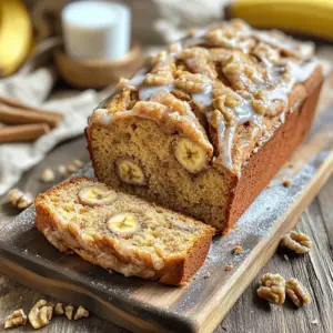 - 3 ripe bananas, mashed - 1/2 cup unsalted butter, melted - 3/4 cup brown sugar - 1/4 cup granulated sugar - 2 large eggs - 1 teaspoon vanilla extract - 1 teaspoon baking soda - 1/4 teaspoon salt - 1 1/2 cups all-purpose flour - 1 teaspoon ground cinnamon - 1/2 cup chopped walnuts (optional) To make this Cinnamon Roll Banana Bread, you need some key ingredients. The ripe bananas add great flavor and moisture. The melted butter gives it a rich taste. We use both brown and granulated sugar for sweetness and a hint of caramel flavor. Two large eggs act as a binder for the batter. The vanilla extract adds a warm note to the bread. Baking soda helps the bread rise while the salt brings out all the sweet flavors. All-purpose flour is the base for our batter, with ground cinnamon giving that signature cinnamon roll flavor. If you like crunch, toss in some chopped walnuts for texture. - 1 tablespoon ground cinnamon - 1/4 cup brown sugar For the swirl, mix ground cinnamon with brown sugar. This mixture creates a sweet, spicy ribbon throughout the bread. It adds a delightful surprise in every bite. - 9x5 inch loaf pan - Mixing bowls - Whisk - Knife for swirling - Wire rack for cooling You will need a few simple tools to make this recipe. A standard 9x5 inch loaf pan is perfect for baking. Use mixing bowls to combine your ingredients. A whisk helps mix everything smoothly. A knife is great for swirling the cinnamon sugar into the batter. Finally, a wire rack is needed for cooling the bread after baking. For the full recipe, click here. 1. Preheat your oven to 350°F (175°C). 2. Grease a 9x5 inch loaf pan or line it with parchment paper. 3. In a large bowl, mix the melted butter and the mashed bananas until smooth. 4. Combine the brown sugar, granulated sugar, eggs, and vanilla extract in the bowl. 5. Whisk this mixture until it is creamy and well combined. 6. In another bowl, whisk together the baking soda, salt, and flour. 7. Gradually add the dry ingredients to the wet mixture. Mix just until combined. 8. In a small bowl, combine the ground cinnamon and brown sugar for the swirl. 9. Pour half of the banana bread batter into the prepared loaf pan. 10. Sprinkle half of the cinnamon sugar mixture over the top. 11. Pour the remaining batter on top, then finish with the rest of the cinnamon sugar mixture. 12. Use a knife to gently swirl the batter for a marbled effect. Following these steps will bring you closer to a warm and tasty treat. For the full recipe, check out the details above. Enjoy making your cinnamon roll banana bread! To get the best banana bread texture, use ripe bananas. They should be soft and spotty. This helps bring out their natural sugars. When mixing the batter, mix just until you see no dry flour. Overmixing can make the bread tough. It’s okay if there are small lumps in the batter. These will bake out. You can change up the flavors by adding nuts or chocolate chips. Chopped walnuts add a nice crunch. Chocolate chips can sweeten the bread even more. Try different spices like nutmeg or allspice for a unique twist. A pinch of sea salt can also enhance the flavor. To make a simple icing glaze, mix powdered sugar with a splash of milk. Drizzle this over the warm banana bread for a sweet finish. When serving, slice the bread with a sharp knife. Use a wooden cutting board to show off its pretty swirls. Serve it warm or at room temperature for the best taste. For the full recipe, check out the complete guide. {{image_2}} You can easily make this banana bread fit your diet. For a gluten-free option, swap regular flour for gluten-free flour. Many brands work well. Just check if the blend has xanthan gum. This helps the bread rise. If you want to make it vegan, replace the eggs with flax eggs. Mix 1 tablespoon of flaxseed meal with 2.5 tablespoons of water. Let it sit for a few minutes to thicken. For the butter, you can use coconut oil or vegan butter. Both give a nice texture and taste. To change up the flavor, think about adding fruits. Blueberries or chopped apples mix well with banana bread. They add freshness and a bit of tartness. You could also try adding nuts like pecans or hazelnuts. Don’t be shy to mix in different spices too! Try nutmeg or cardamom for a warm twist. You can also add extracts like almond or maple for deeper flavors. These small changes can make your banana bread unique. This banana bread is great for breakfast or snacks. Pair it with coffee or tea for a cozy treat. The warmth of the drink makes the bread taste even better. You can also use this bread as a base for French toast. Just slice it thick and dip it in an egg mixture. Cook it on a skillet until golden brown. Top it with syrup or fresh fruit for a special brunch. For the full recipe, check the earlier section. Enjoy all these fun ways to enjoy your cinnamon roll banana bread! To keep your cinnamon roll banana bread fresh, store it at room temperature. Place it in an airtight container or wrap it well in plastic wrap. This will help lock in moisture. If you live in a hot, humid place, consider putting it in the fridge. The cool air can keep it from spoiling too fast. If you want to save some banana bread for later, freezing is a great option. Start by letting the bread cool completely. Wrap it tightly in plastic wrap, then place it in a freezer bag. This protects it from freezer burn. When you want to enjoy it again, take it out and thaw it in the fridge overnight. For a warm treat, reheat slices in a toaster or oven at 350°F until warm. At room temperature, your banana bread lasts about 3 to 4 days. If you store it in the fridge, it can last up to a week. Just remember, the longer it sits, the drier it may become. Keep an eye on it, so it stays tasty! For the full recipe, check out the details above. Can I substitute ripe bananas with plantains? No, plantains are not sweet enough. Ripe bananas add flavor and moisture. How can I tell when banana bread is fully baked? Insert a toothpick in the center. It should come out clean. If it has batter, bake longer. Is it okay to use frozen bananas? Yes, frozen bananas work well. Thaw them first and drain excess liquid. What is the best way to slice banana bread? Use a serrated knife. Slice while warm for cleaner cuts or cool for more stable slices. Why did my banana bread sink in the middle? It may be due to too much liquid or underbaking. Follow the recipe closely for best results. How to fix dry or dense banana bread? Add a bit more moisture. You can mix in yogurt or an extra banana to improve texture. Understanding the role of baking soda in banana bread Baking soda helps the bread rise. It reacts with acids in the bananas for a light texture. Tips for achieving the best cinnamon swirl Mix cinnamon and sugar well. Layer it properly in the batter. Use a knife to swirl gently for a pretty finish. In this post, I covered how to make the perfect banana bread. We went through the main ingredients, tools needed, and easy step-by-step instructions. I shared tips for great texture and flavor, plus various serving suggestions. You can even modify the recipe for different diets or flavors. With these insights, you can enjoy delicious banana bread any day. Happy baking!