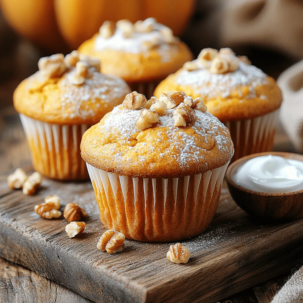 Greek Yogurt Pumpkin Muffins Delightful and Moist Recipe