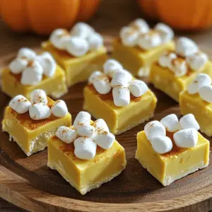 To make this tasty fudge, you will need the following main ingredients: - 2 cups white chocolate chips - 1 cup pumpkin puree - 1 teaspoon pumpkin pie spice - 1/2 teaspoon vanilla extract - 1/4 teaspoon salt These ingredients blend to create a smooth and creamy fudge. The white chocolate chips provide sweetness, while pumpkin puree adds a lovely fall flavor. The pumpkin pie spice gives it that warm, cozy taste. You can also add some fun extras to your fudge: - 1/4 cup chopped pecans (optional) - 1/4 cup mini marshmallows (for topping) Chopped pecans add a nice crunch, while mini marshmallows on top make it look cute and tasty. Feel free to swap out nuts or add your favorite toppings. Using high-quality white chocolate chips will make your fudge even better. If you want, you can use dark chocolate chips instead. Just keep in mind that it will change the flavor. For the pumpkin puree, canned works well, but fresh pumpkin is great too if you have it. Always check for freshness when choosing ingredients to keep your fudge delicious. Start by gathering your ingredients. You need white chocolate chips, pumpkin puree, and a few spices. In a microwave-safe bowl, combine 2 cups of white chocolate chips and 1 cup of pumpkin puree. Make sure to mix well. This blend will create a rich base for your fudge. Place the bowl in the microwave. Heat it in 30-second intervals. Stir the mixture after each interval. This helps the chocolate melt evenly. It usually takes about 1 to 2 minutes for it to become smooth. Be careful not to overheat; burnt chocolate will ruin your fudge. After melting, stir in 1 teaspoon of pumpkin pie spice, 1/2 teaspoon of vanilla extract, and 1/4 teaspoon of salt. If you like, mix in 1/4 cup of chopped pecans for crunch. Line an 8x8 inch baking dish with parchment paper. Pour the fudge mixture into the dish and spread it evenly. Press mini marshmallows on top. Refrigerate for at least 2 hours until firm. Once set, lift it out using the parchment paper and cut it into small squares. Enjoy your tasty treat! To get a smooth texture, start with good quality chocolate chips. White chocolate chips work best for this recipe. When you mix the chocolate and pumpkin puree, stir well after each microwave interval. This helps avoid lumps. If you see any lumps, keep stirring. It may take some time, but it will smooth out. If your fudge is too thick, you can add a little more pumpkin puree. This keeps the fudge creamy. Microwaving chocolate requires care to avoid burning it. Set your microwave to medium power. Use a microwave-safe bowl, and combine the white chocolate chips and pumpkin puree. Heat in 30-second bursts. After each burst, stir the mixture. This helps the heat spread evenly. It usually takes about 1 to 2 minutes to melt fully. Stop heating as soon as it is smooth. For a lovely presentation, cut the fudge into small squares. Use a sharp knife for clean cuts. Arrange the squares on a pretty plate. You can sprinkle a little pumpkin pie spice on top for flair. If you want, add a few extra mini marshmallows on top. This makes the fudge look festive and inviting. Enjoy your delicious treat! {{image_2}} You can make this fudge even better by adding more spices. Try cinnamon or nutmeg for warmth. A pinch of ginger can add a nice kick. Use your favorite spices to create a unique flavor. Experimenting with different spices can make each batch special. The fudge is great on its own, but toppings can make it shine. Instead of mini marshmallows, use crushed graham crackers for a s'mores vibe. Drizzle caramel sauce on top for extra sweetness. You can even add chopped chocolate or nuts for crunch. These toppings will give you fun new tastes and textures. You can easily adjust the fudge to fit dietary needs. This recipe is naturally gluten-free since it uses chocolate and pumpkin. If you want it dairy-free, swap the white chocolate for dairy-free chocolate chips. Always check labels to ensure all ingredients fit your diet. Making these changes keeps the fudge delicious for everyone. To keep your fudge fresh, store it in an airtight container. This keeps moisture away. Place parchment paper between layers to avoid sticking. Make sure the fudge has cooled completely before you store it. This helps it stay firm and tasty. Your pumpkin spice fudge can last up to two weeks at room temperature. In the fridge, it can stay fresh for about three weeks. If you want to keep it longer, freezing is a great option. Wrap each piece in plastic wrap, then put them in a freezer bag. The fudge can last up to three months in the freezer. Just remember to label the bag with the date! If you want to refresh your fudge after freezing, let it thaw in the fridge overnight. You can also warm it slightly in the microwave. Use low power and heat in short bursts. This will keep the texture nice. Enjoy your pumpkin spice fudge anytime you crave a sweet treat! Yes, you can use dark chocolate. It will give a richer taste. Dark chocolate will change the fudge’s color and flavor. If you like dark chocolate, go for it! Just remember to melt it the same way as white chocolate. To make this fudge dairy-free, use dairy-free white chocolate chips. You can find these at most stores. Also, ensure your pumpkin puree has no added dairy. This way, you can enjoy a tasty treat without dairy. To cut fudge into perfect squares, first chill it well. Use a sharp knife for clean cuts. You can dip the knife in hot water, then dry it. This trick helps make smooth cuts. Aim for even sizes for a neat look! This post shared the key steps to make delicious microwave pumpkin spice fudge. We discussed the main and optional ingredients, plus tips for quality. I covered how to melt chocolate, ensuring a smooth texture, and offered ideas for serving. You can personalize flavors and toppings to suit your taste. Remember to store your fudge properly to enjoy it longer. With these insights, you can now create a tasty treat that everyone will love! Enjoy making your fudge and sharing it with friends and family!