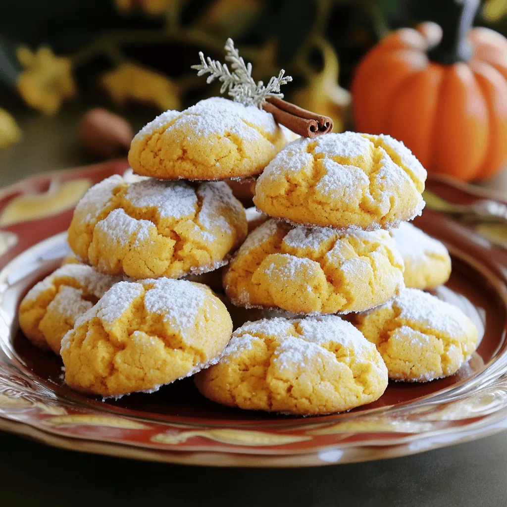 Pumpkin Crinkle Cookies Simple and Sweet Treats