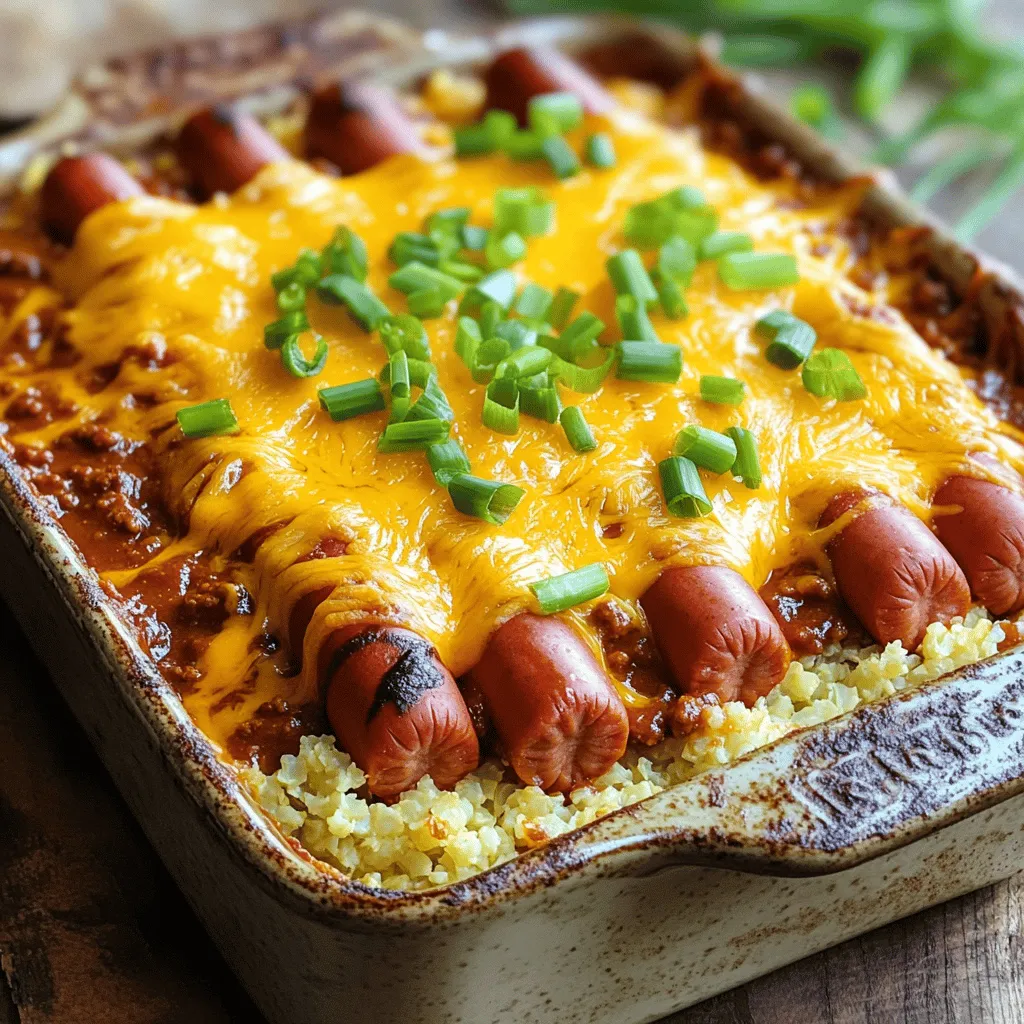Keto Chili Dog Casserole Tasty and Filling Meal