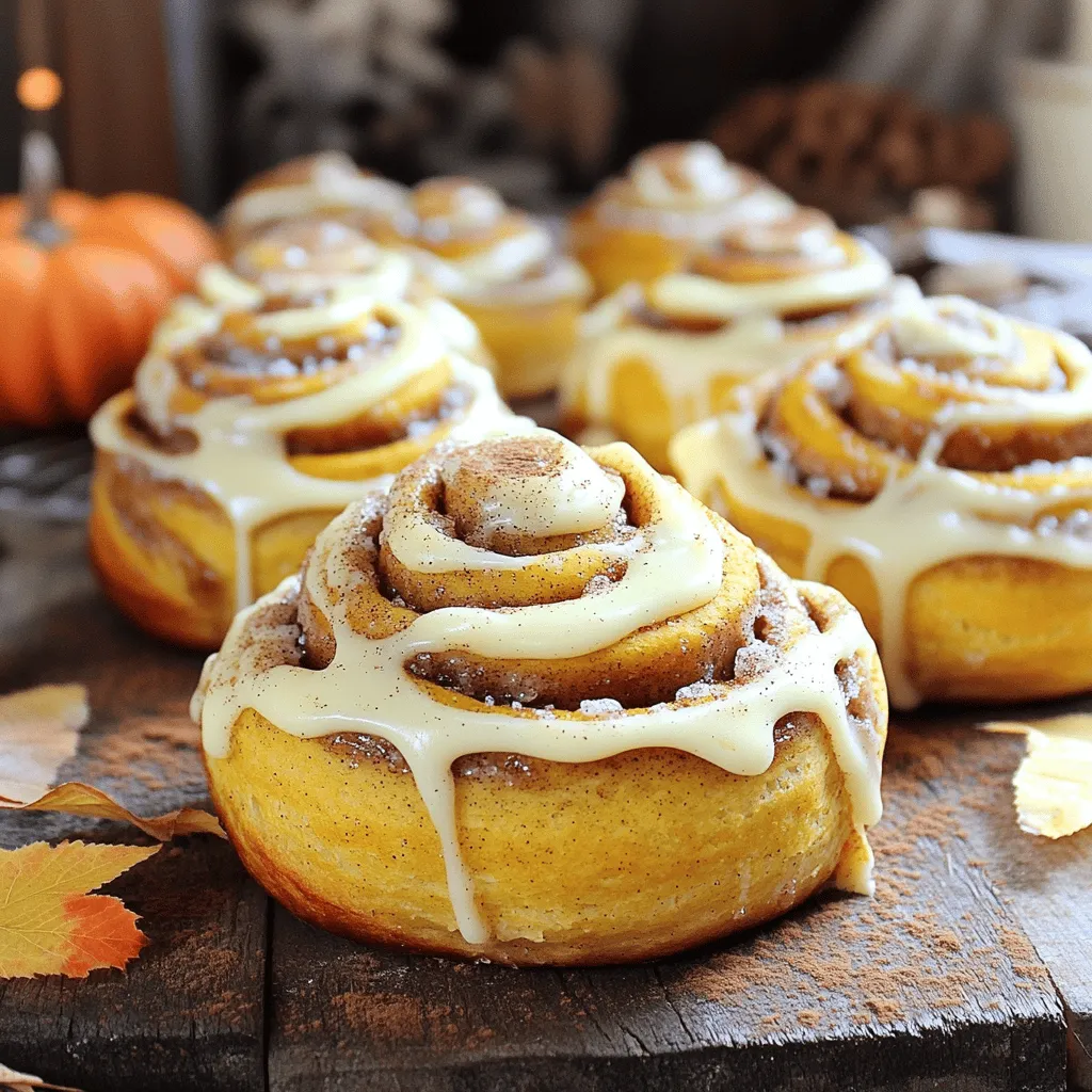 Easy Pumpkin Cinnamon Rolls with Cream Cheese Frosting Delight