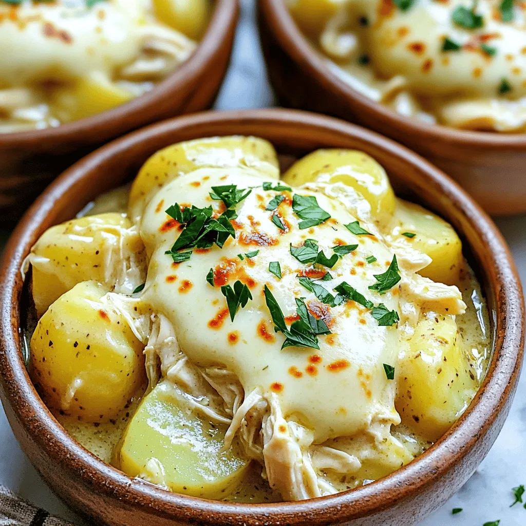 Slow Cooker Parmesan Garlic Chicken & Potatoes Recipe