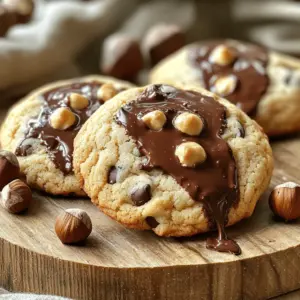 To make these milk chocolate hazelnut cookies, gather these key ingredients: - 1 cup unsalted butter, softened - 3/4 cup brown sugar, packed - 1/4 cup granulated sugar - 1 large egg - 1 teaspoon vanilla extract - 2 cups all-purpose flour - 1/2 teaspoon baking soda - 1/4 teaspoon salt - 1 cup milk chocolate chips - 1 cup hazelnuts, roughly chopped These ingredients blend to create a rich, nutty flavor. The mix of brown sugar and granulated sugar helps the cookies stay soft and chewy. You might want to add a pinch of flavor with: - 1/2 teaspoon ground cinnamon This spice adds warmth and depth. It pairs well with chocolate and hazelnuts, but it is not a must. To whip up these cookies, have these tools ready: - Mixing bowls - Electric mixer or whisk - Cookie scoop or spoon - Baking sheet - Parchment paper - Cooling rack These tools help streamline the process, making it easier to create these tasty treats. Happy baking! First, set your oven to 350°F (175°C). This is the perfect temperature for baking cookies. Line a baking sheet with parchment paper. The parchment keeps the cookies from sticking. It also makes cleanup easy. In a large bowl, add the softened butter, brown sugar, and granulated sugar. Mix these together well. Cream them until the mixture is light and fluffy. This step adds air to your dough. It helps make the cookies soft and chewy. After that, add the egg and vanilla extract. Beat until everything is well combined. Grab another bowl for the dry ingredients. In this bowl, whisk together the all-purpose flour, baking soda, salt, and ground cinnamon if you choose to use it. Once mixed, slowly add the dry ingredients to the wet mixture. Stir until just combined. Do not overmix! This keeps your cookies tender. Now it’s time to add the fun stuff! Gently fold in the milk chocolate chips and chopped hazelnuts. Make sure they are evenly mixed into the dough. This ensures every bite is packed with flavor. Using a cookie scoop or spoon, drop rounded tablespoons of dough onto the prepared baking sheet. Leave about 2 inches of space between each scoop. Bake your cookies in the preheated oven for 10 to 12 minutes. Look for lightly golden edges and set centers. After baking, let the cookies cool on the sheet for 5 minutes before moving them to a wire rack. This helps them firm up. Enjoy your warm cookies! To get the right cookie texture, start with softened butter. It helps mix well. Cream the butter and sugars until light and fluffy. This adds air and makes cookies soft. Mix wet and dry ingredients just until combined. Over-mixing makes cookies tough. Bake them until the edges are golden. This keeps the center chewy. One mistake is using cold butter. This leads to dense cookies. Another is not measuring flour correctly. Too much flour makes cookies dry. Also, avoid skipping the chilling step. Chilling dough for 30 minutes helps the cookies keep their shape while baking. Lastly, don’t open the oven door early. This can cause cookies to flatten. To serve your cookies nicely, use a decorative tin or platter. This adds a fun touch. Place whole hazelnuts around the cookies for a pop of color. You can also dust them lightly with powdered sugar for a fancy look. Pair these cookies with a glass of cold milk for a classic treat. {{image_2}} If you don't have hazelnuts, you can use other nuts. Almonds, walnuts, or pecans work great. Just chop them roughly like the hazelnuts. Each nut brings a unique taste and crunch to your cookies. You can also try sunflower seeds for a nut-free option. While milk chocolate shines in this recipe, you can switch it up. Dark chocolate adds a rich depth, and semi-sweet chocolate balances sweetness well. Feel free to mix types, too. You can use half milk chocolate and half dark chocolate for a fun twist. To make these cookies gluten-free, replace the all-purpose flour with a gluten-free blend. Look for one with xanthan gum for the best texture. For vegan cookies, swap the butter for coconut oil. Use a flax egg instead of the regular egg. Just mix one tablespoon of flaxseed meal with two and a half tablespoons of water. Let it sit for a few minutes before adding it to your dough. To keep your milk chocolate hazelnut cookies fresh, store them in an airtight container. This helps lock in moisture. You can layer them with parchment paper to prevent sticking. If you want to keep them extra fresh, place a slice of bread in the container. The bread keeps the cookies soft! When stored properly, these cookies last about one week at room temperature. If you keep them in the fridge, they can last up to two weeks. Just remember that cold can make them a bit hard. So, if you like your cookies soft, stick to room temp storage. You can freeze these cookies for up to three months. First, let the cookies cool completely. Then, place them in a single layer on a baking sheet and freeze for about an hour. After that, transfer them to a freezer-safe bag or container. When you want a cookie, just thaw it at room temperature or warm it in the oven for a few minutes. Enjoy your treat! Yes, you can use other nuts. Almonds or walnuts work well in this recipe. Chop them roughly, just like the hazelnuts. This change will still give you a tasty cookie. Each nut has a unique flavor, so experiment to find what you like best. If you need a butter substitute, try coconut oil or margarine. Both options will keep the cookies soft. If you use coconut oil, choose the refined kind for less coconut flavor. Adjust the amount to match the butter's weight. Look for lightly golden edges and set centers. The cookies should not be too dark. They will continue to cook a bit after you take them out. Trust your eyes, and don’t overbake them for the best taste! Absolutely! You can add extra chocolate chips if you love chocolate. Just remember that too many can change the dough's texture. Stick to a total of 1.5 cups for a great balance of flavors. Yes! These cookies are perfect for gifts. Package them in a nice tin or box. Add a ribbon for a special touch. Friends and family will love receiving homemade treats. They also look beautiful on a platter. In this article, we explored the complete guide to making Milk Chocolate Hazelnut Cookies. We detailed ingredients, shared step-by-step instructions, and provided essential tips. We also discussed variations and storage methods. Baking cookies can be fun and rewarding. With clear steps and helpful tips, you can create treats that everyone will love. So, grab your tools and get baking! Your perfect cookies await!