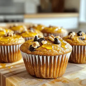 - 2 cups almond flour - 1 cup canned pumpkin puree - 3 large eggs - 1/4 cup maple syrup - 1/4 cup coconut oil, melted - 1 teaspoon vanilla extract These ingredients make your muffins moist and tasty. Almond flour gives a nice texture. Canned pumpkin puree adds flavor and moisture. Eggs help bind the muffins and give them rise. Maple syrup adds sweetness, while coconut oil keeps them soft. Vanilla extract rounds out the flavors. - 1 teaspoon baking soda - 1 teaspoon baking powder - 1 tablespoon pumpkin pie spice - 1/2 teaspoon salt Baking soda and baking powder help your muffins rise. Pumpkin pie spice adds that warm flavor we love in fall. Salt balances the sweetness and enhances all the flavors. - 1/2 cup chopped walnuts - 1/4 cup dark chocolate chips These add-ins make the muffins even more delightful. Chopped walnuts add crunch. Dark chocolate chips give a sweet surprise. You can mix and match based on what you like. First, preheat your oven to 350°F (175°C). This step is key to getting a nice rise. While that heats up, prepare your muffin tin. You can line it with paper liners or grease it with a bit of coconut oil. This makes the muffins easy to remove later. In a large bowl, whisk together the almond flour, baking soda, baking powder, pumpkin pie spice, and salt. Make sure everything is well combined. Almond flour gives the muffins a rich, nutty flavor. The spices add warmth and depth that pair perfectly with pumpkin. In another bowl, combine the canned pumpkin, eggs, maple syrup, melted coconut oil, and vanilla extract. Mix until the mixture is smooth. This blend is what keeps the muffins moist. The pumpkin adds nutrition and keeps them tasty. Now, pour the wet ingredients into the dry ones. Stir gently until just combined. Be careful not to overmix. If you want, you can fold in the walnuts and dark chocolate chips at this point. They add a nice crunch and sweetness. Next, divide the batter evenly among the muffin cups. Fill each cup about three-quarters full. This allows room for rising. Bake in the preheated oven for 20-25 minutes. Check doneness by inserting a toothpick. If it comes out clean, they are ready. Let the muffins cool in the tin for about 5 minutes. Then, transfer them to a wire rack to cool completely. For serving, you can drizzle honey on top or add a dollop of Greek yogurt. Sprinkle a few extra walnuts and chocolate chips for a beautiful finish. Enjoy your tasty muffins! To make perfect almond flour pumpkin muffins, avoid overmixing the batter. Overmixing can make your muffins dense. Mix until just combined, and then stop. This keeps them light and fluffy. To ensure moisture and fluffiness, use canned pumpkin puree. It adds moisture that helps the muffins rise. Also, coconut oil helps with a tender crumb. Together, they create a soft texture that you will love. If you don’t have almond flour, you can try using coconut flour. Coconut flour absorbs more liquid, so use less. About 1 cup of coconut flour equals 2 cups of almond flour. For maple syrup substitutes, honey or agave nectar work well. They provide similar sweetness. You can also use brown sugar if you want a different flavor. To keep your muffins fresh, store them in an airtight container. They stay good at room temperature for about three days. If you want to save some for later, freezing is a great option. Place them in a freezer bag. Make sure you remove as much air as possible. They can last for up to three months in the freezer. When you want to eat one, just thaw it at room temperature or warm it up in the oven. {{image_2}} You can change the taste of your muffins by adding spices or extracts. Try cinnamon, nutmeg, or ginger for warmth. A splash of almond or orange extract can brighten the flavor. You can also use different nuts or seeds. Chopped pecans or sunflower seeds add a nice crunch. Experimenting with flavors makes your muffins unique and fun. All the ingredients for almond flour pumpkin muffins are naturally gluten-free. Just make sure the baking powder and other ingredients do not have gluten. This way, everyone can enjoy these tasty treats without worry. Always check labels for hidden gluten sources. To make these muffins vegan, you can substitute eggs. Use three tablespoons of flaxseed meal mixed with water instead of each egg. This makes a great binding agent. You can also replace the maple syrup with agave nectar or another sweetener. These changes keep the muffins moist and delicious while being plant-based. You can store almond flour pumpkin muffins at room temperature for 2-3 days. Use an airtight container to keep them fresh. I like to use a glass container, as it helps maintain moisture. If you want to keep them longer, refrigerate the muffins. They last up to a week in the fridge. Just make sure to seal them well in a container to avoid drying out. Freezing muffins is easy and keeps them fresh for months. To freeze, wrap each muffin in plastic wrap. Then, place them in a freezer bag. When you’re ready to eat, just take one out and let it thaw at room temperature. You can also warm it in the oven for a few minutes. Enjoy the convenience of having a tasty treat ready whenever you want! You can make these muffins sweeter by adding more maple syrup or honey. Start with an extra tablespoon and taste the batter. If it needs more sweetness, add a bit more. You can also use brown sugar or coconut sugar for a different flavor. Just keep in mind that too much sweetener can change the texture, so adjust carefully. Yes, you can make almond flour pumpkin muffins without eggs! Common substitutes include mashed bananas or unsweetened applesauce. Use 1/4 cup of either for each egg. Another option is to use flaxseed meal. Mix 1 tablespoon of flaxseed with 3 tablespoons of water and let it sit for a few minutes to thicken. This works great in baked goods. If you need a substitute for almond flour, you can use coconut flour or oat flour. Coconut flour is very absorbent, so use less. A good ratio is 1/4 cup of coconut flour for every cup of almond flour. Oat flour is a great option too and can be used in equal amounts. Just make sure it is gluten-free if you need it to be. Absolutely! You can add fruit like blueberries or chopped apples for a fun twist. If you love chocolate, mix in some dark chocolate chips. You can add nuts like pecans or walnuts for extra crunch. Feel free to get creative with spices too, like adding cinnamon or nutmeg for more flavor. These almond flour pumpkin muffins are easy and delicious. You learned about essential ingredients, steps for baking, and tips for the best muffins. Almond flour and canned pumpkin puree make them moist. Remember to mix wet and dry ingredients gently. You can even try different flavors or make them vegan. Store them right to keep them fresh. With this guide, you can create tasty muffins perfect for any occasion. Enjoy baking and share with friends and family!