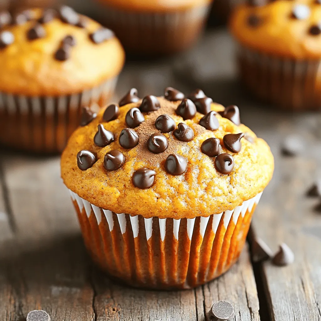 Pumpkin Chocolate Chip Muffins Tasty and Simple Treat